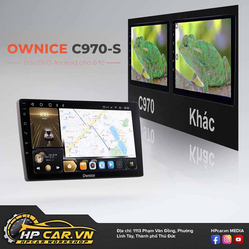 Màn hình DVD Android Ô Tô Ownice C970-S có cấp độ phân giải cao uu diem cua man hinh Ownice C970-S