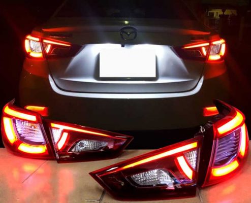 Cách độ đèn mazda 2 đỉnh nhất thị trường 2 Độ đèn Mazda 2
