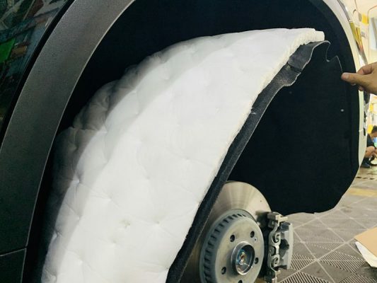 Hướng dẫn giải pháp cách âm hốc bánh xe cho xế yêu hiệu quả nhất 4 Quy trình cách âm hốc bánh xe