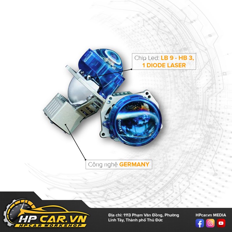 BI LASER OMEGA DOMAX LIGHT 10 tinh nang cua bi Laser Omega Domax Light