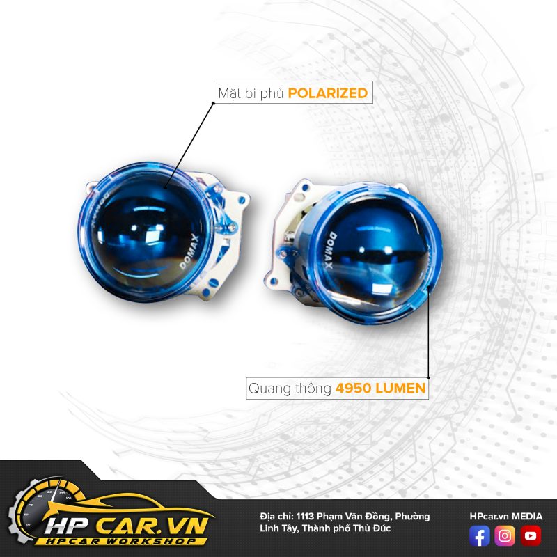 BI CẦU AOZOOM DOMAX X LED PRO 11 dac diem cua Aozoom Domax X Led Pro