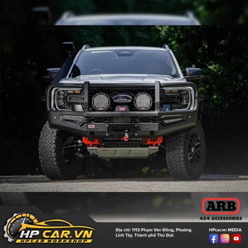 Giáp gầm ARB Ranger 2023 được thiết kế khoa học, dễ dàng tháo lắp giap gam arb ranger 2023 moi nhat