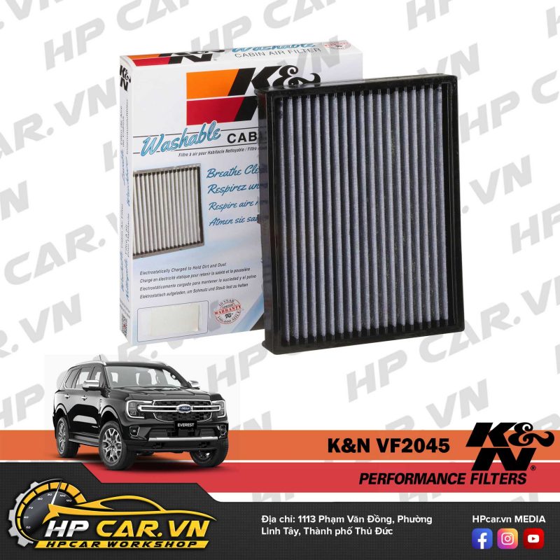 LỌC GIÓ MÁY LẠNH K&N VF2045 CABIN AIR FILTER CHO FORD RANGER – EVEREST 10 thong so loc gio may lanh k&n vf2045 cabin air filter cho ford ranger - everest