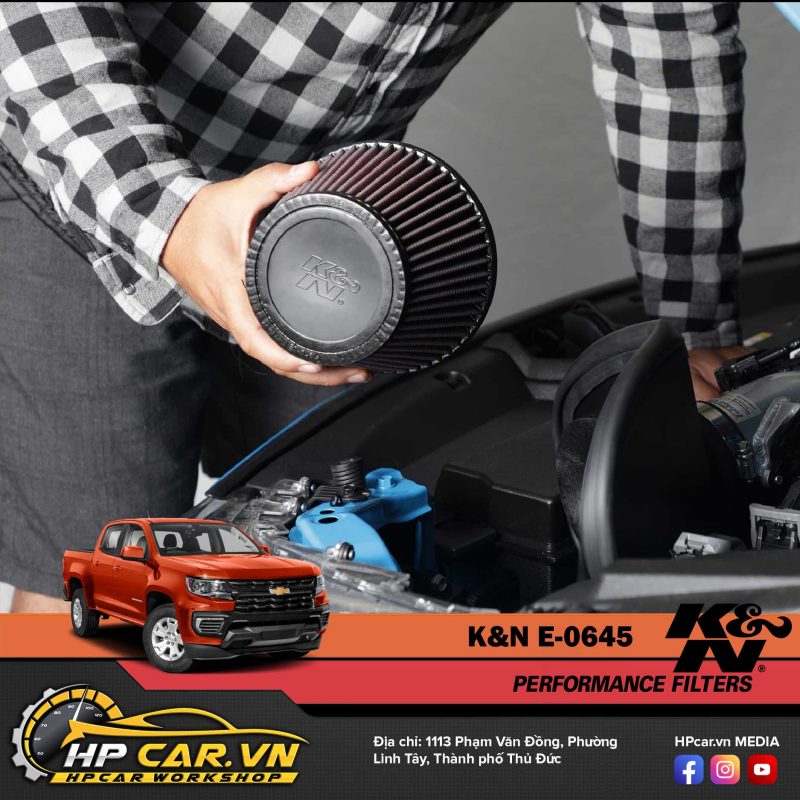 LỌC GIÓ K&N E-0645 CHO CHEVROLET COLORADO 16 thong tin san pham loc gio k&n e-0645 cho chevrolet colorado