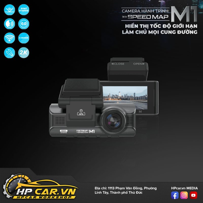 CAMERA VIETMAP M1 SPEED MAP 12 tinh nang noi bat cua camera vietmap m1 speed map