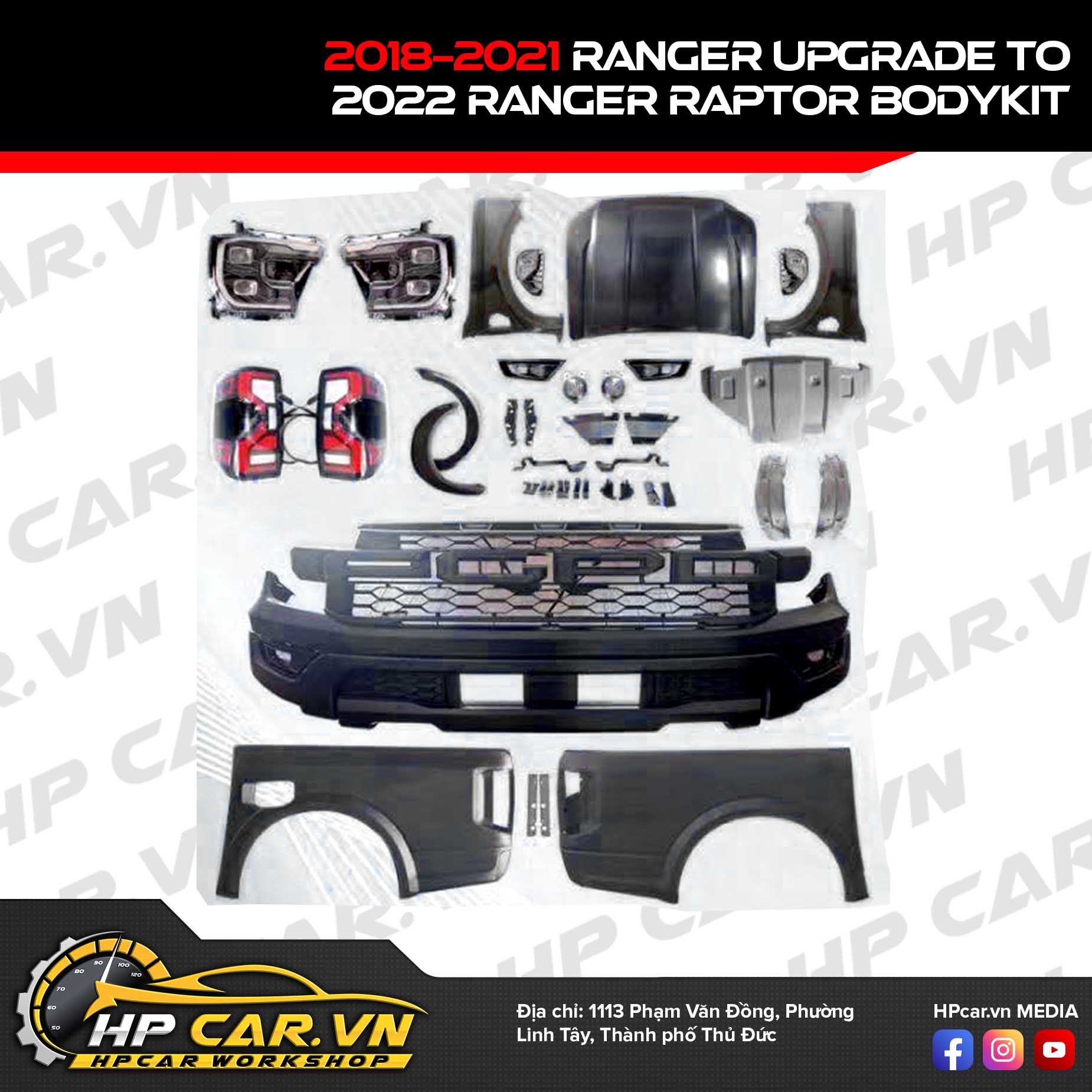 BODYKIT RANGER 2018-2021 UP FORD RAPTOR 2023 9 BODYKIT RANGER 2018-2021 UP FORD RAPTOR 2023