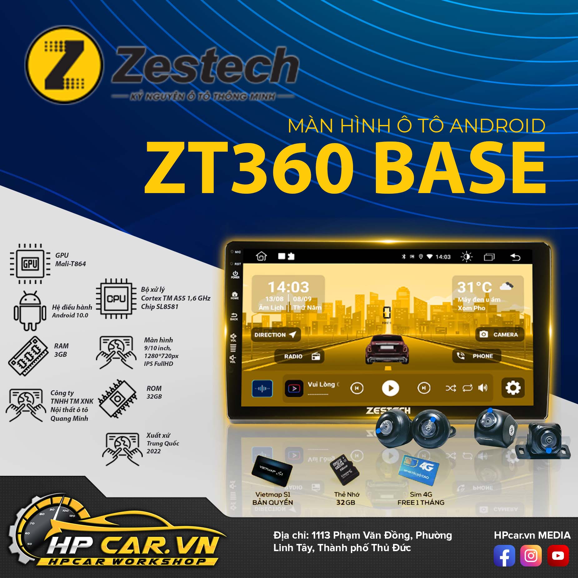 ZESTECH ZT360 BASE 34 Zestech ZT360 phiên bản Base