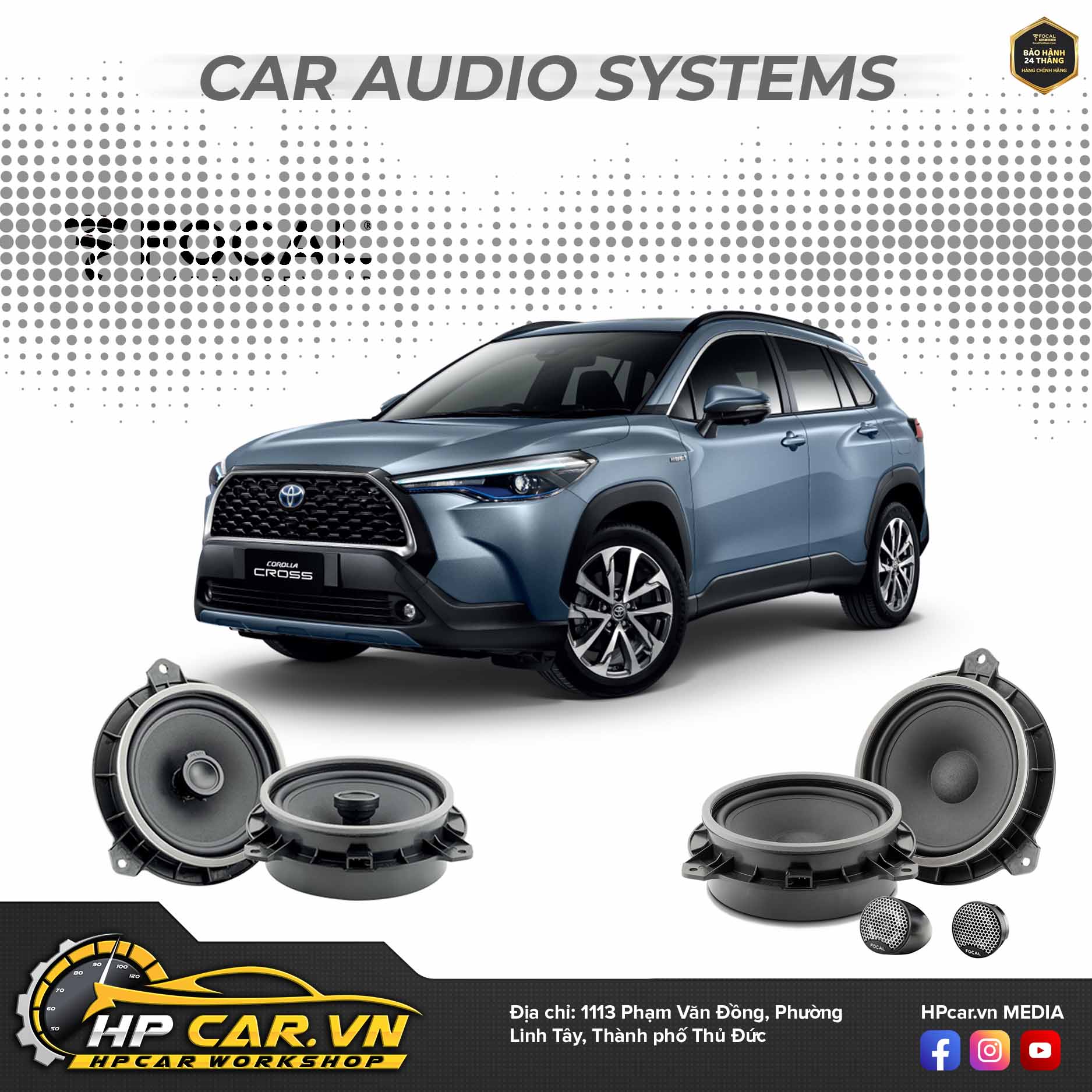 Focal inside Toyota 27 Lợi ích khi độ loa Focal inside Toyota