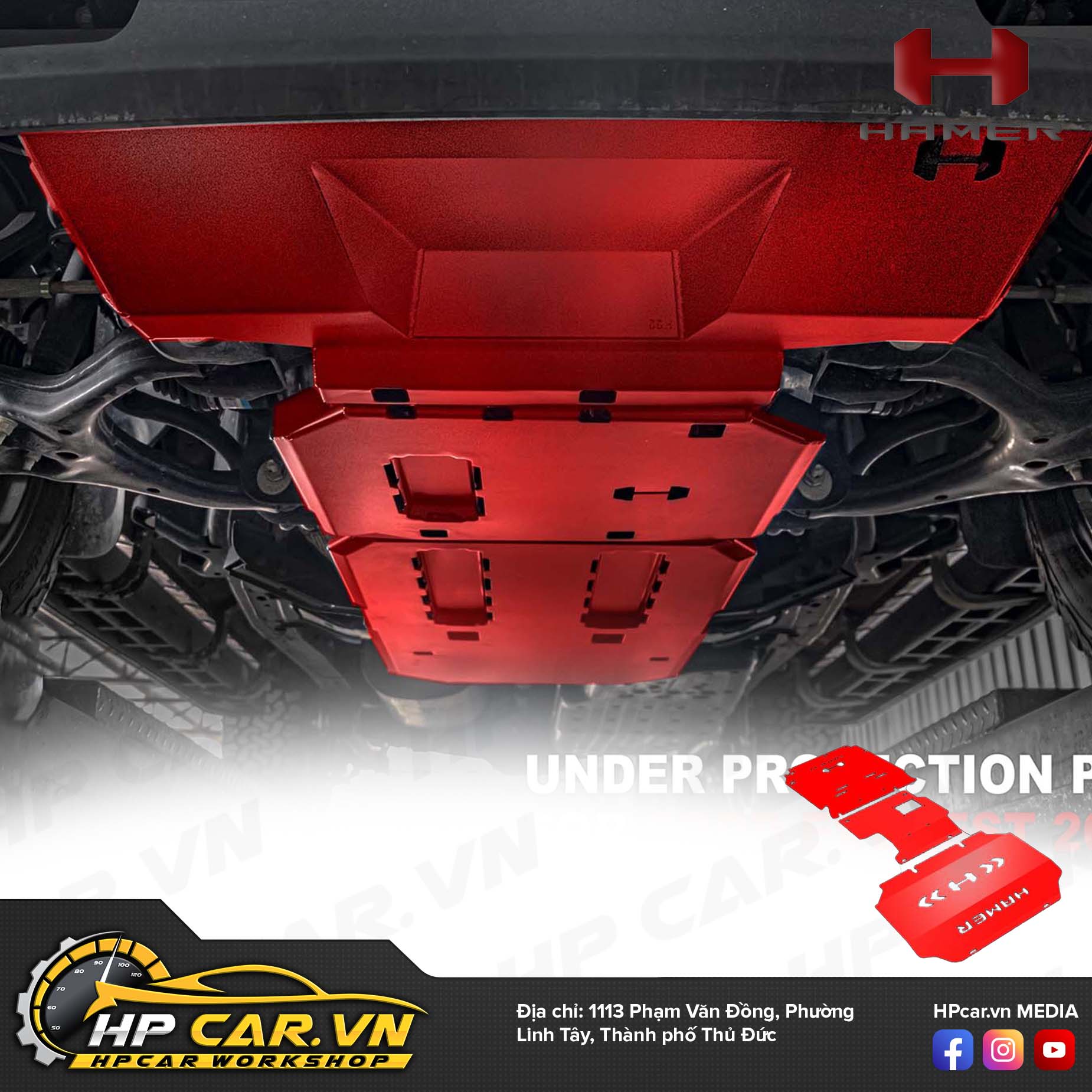 FULL UNDER PROTECTION PLATE FOR FORD EVEREST (2022 – PRESENT) 12 FULL UNDER PROTECTION PLATE FOR FORD EVEREST (2022 – PRESENT)