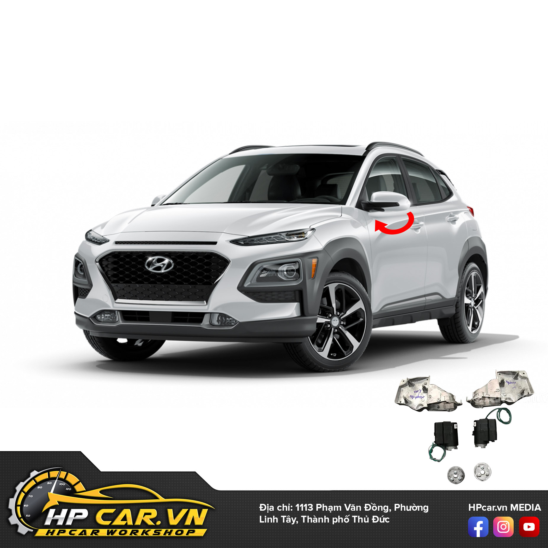 Gập gương tự động HUYHDAI KONA 9 Tại sao phải lắp Gập gương tự động HUYHDAI KONA?