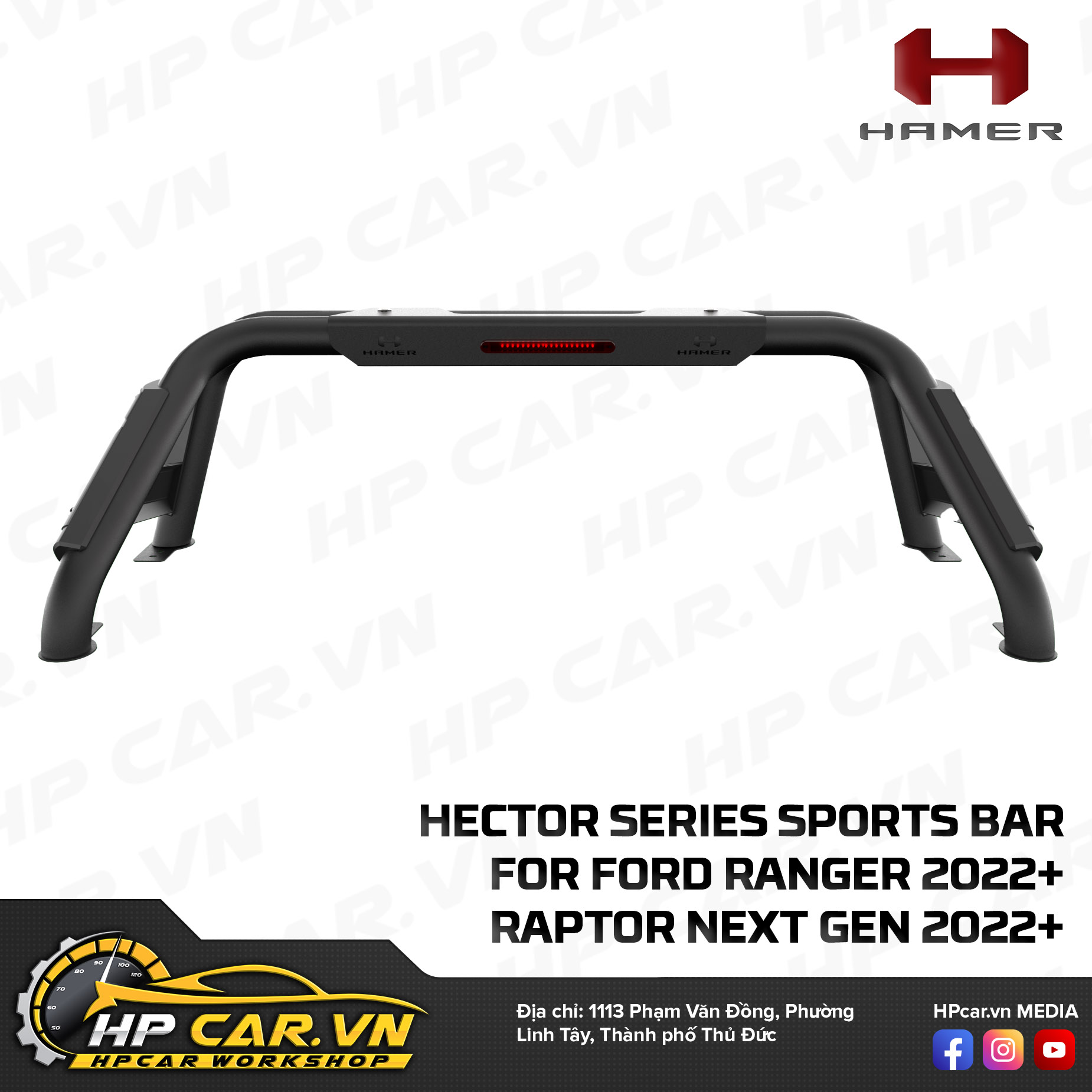 HECTOR SERIES SPORTS BAR FOR FORD RANGER 2022- RAPTOR NEXT GEN 2022 18 HECTOR SERIES SPORTS BAR FOR FORD RANGER 2022- RAPTOR NEXT GEN 2022