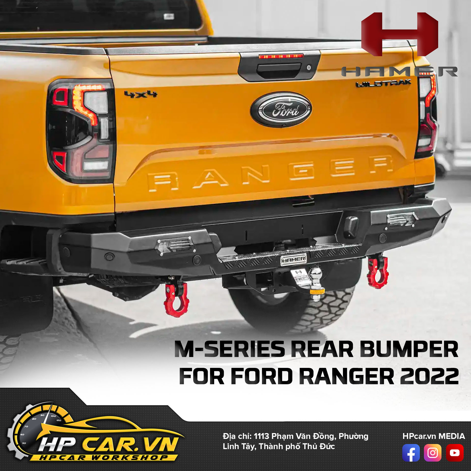 M-SERIES REAR BUMPER FOR FORD RANGER 2022 15 M-SERIES REAR BUMPER FOR FORD RANGER 2022