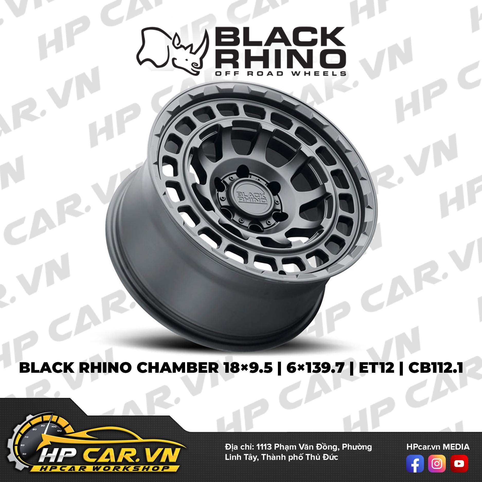 MÂM BLACK RHINO CHAMBER 18×9.5 6×139.7 ET12 CB112.1 20 MÂM BLACK RHINO CHAMBER