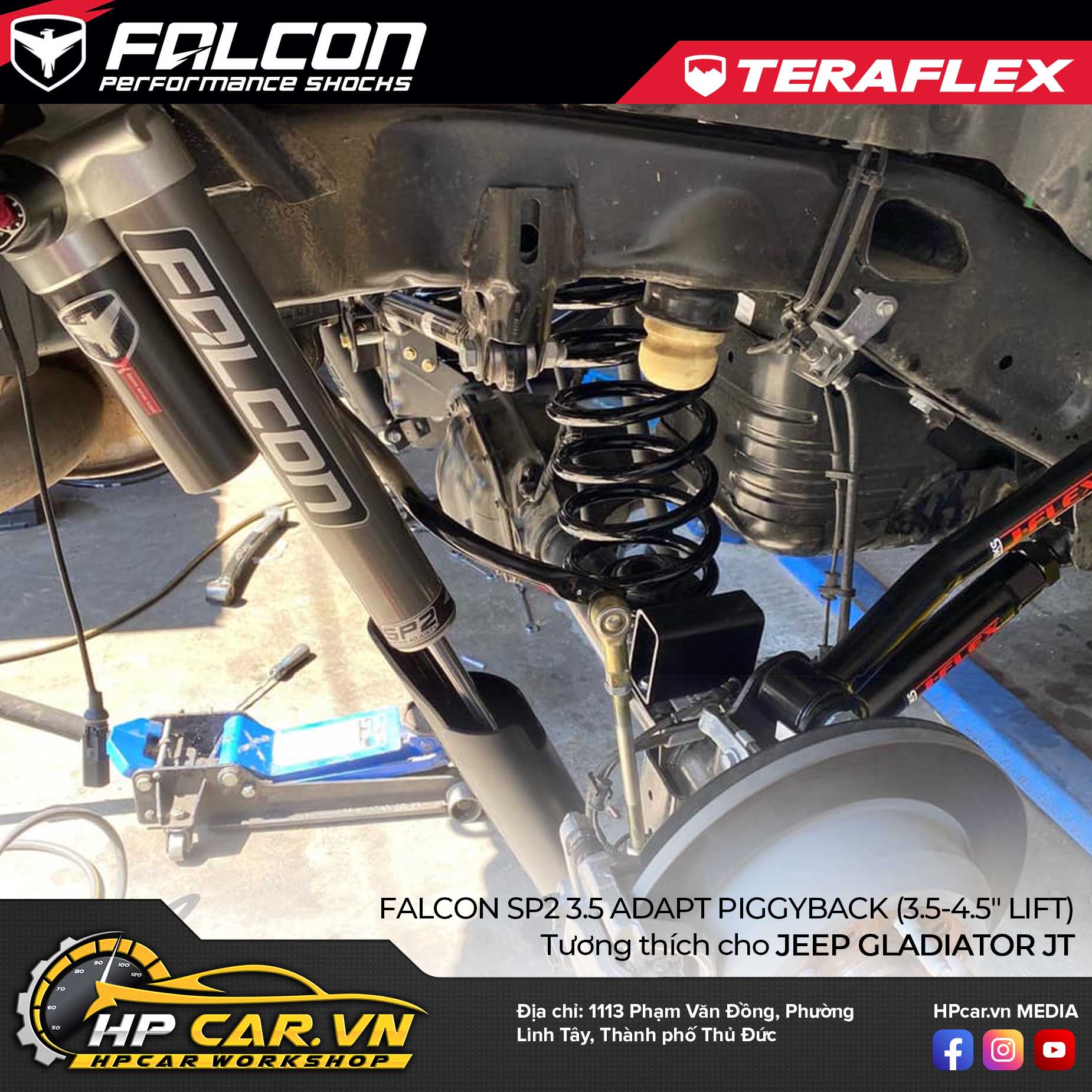 PHUỘC THÍCH ỨNG FALCON SP2 3.5 ADAPT PIGGYBACK CHO JEEP GLADIATOR JT (3.5-4.5” LIFT) 16 PHUỘC THÍCH ỨNG FALCON SP2 3.5 ADAPT PIGGYBACK CHO JEEP GLADIATOR JT (3.5-4.5” LIFT)