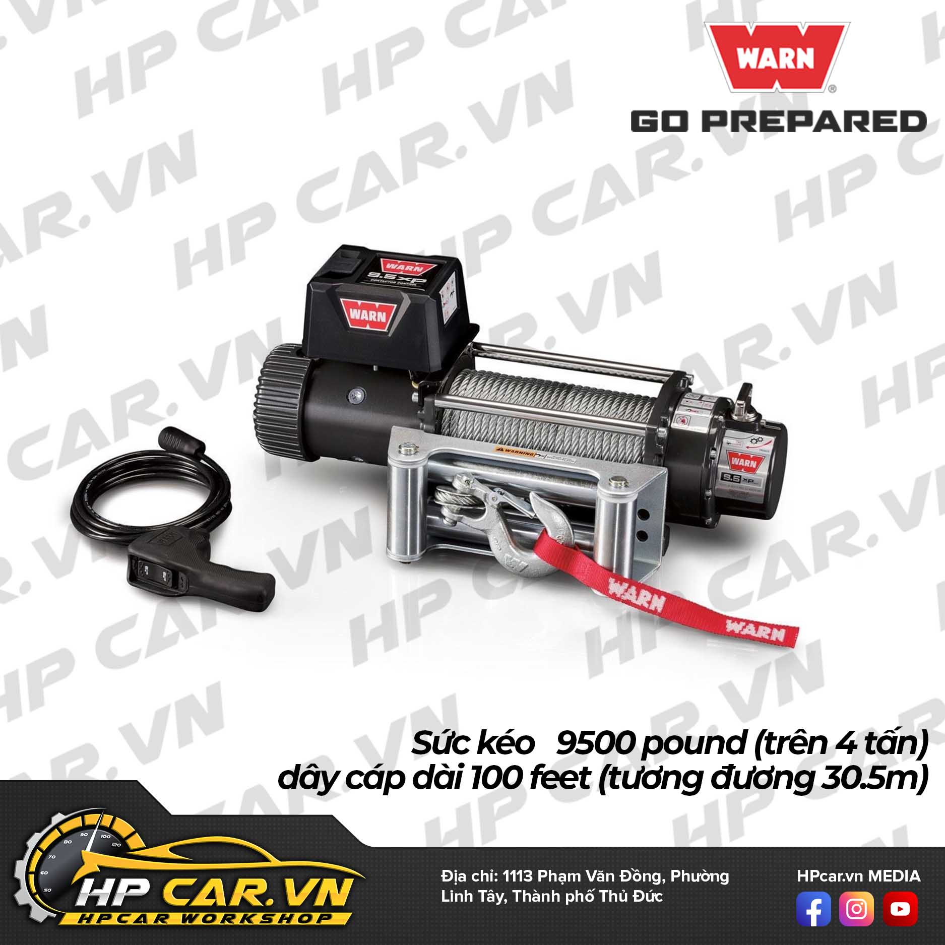 Tời điện Warn 9.5 XP 11 Tời điện Warn 9.5 XP