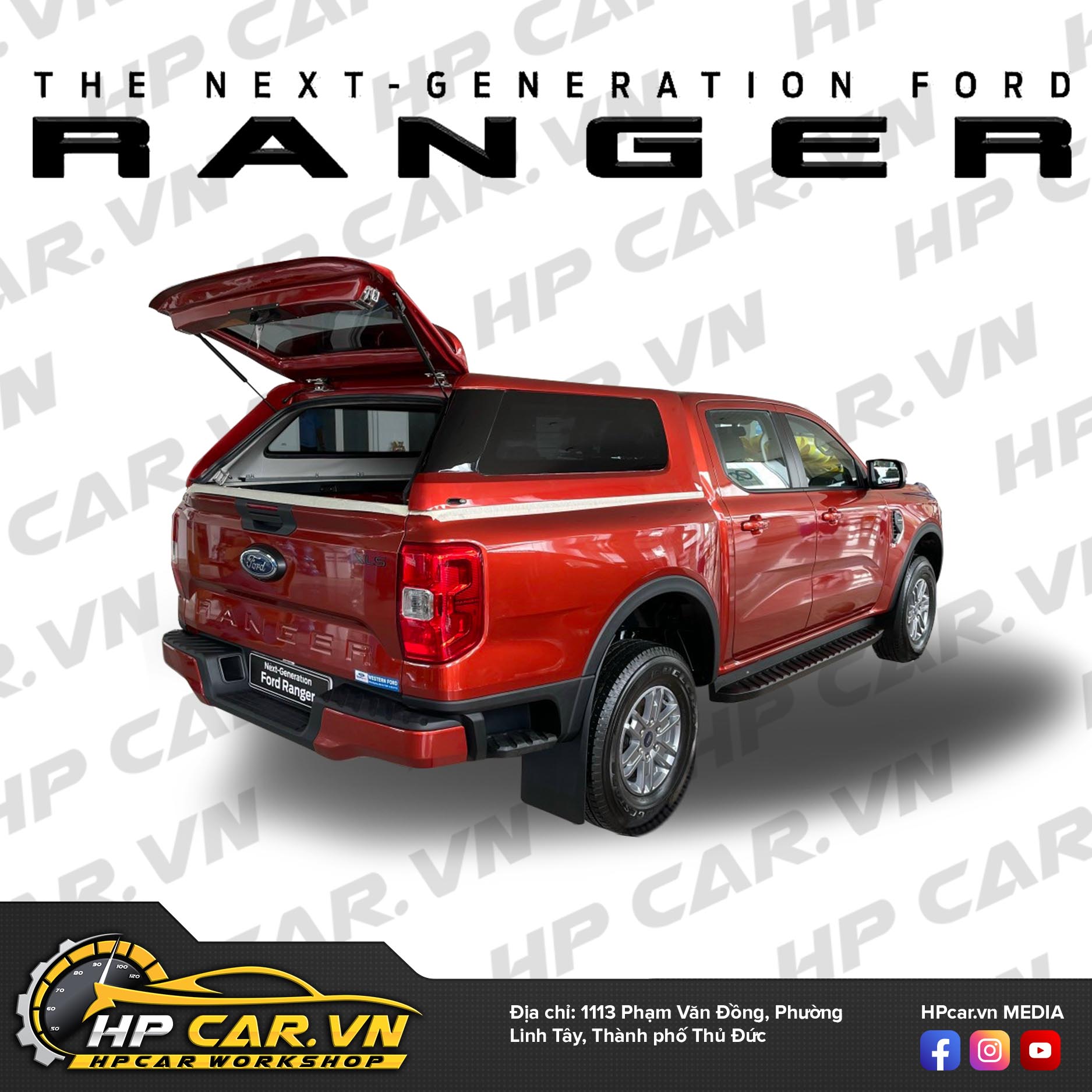 Nắp thùng cao Ford Ranger 2023 21 nắp thùng cao Ranger 2023 mới
