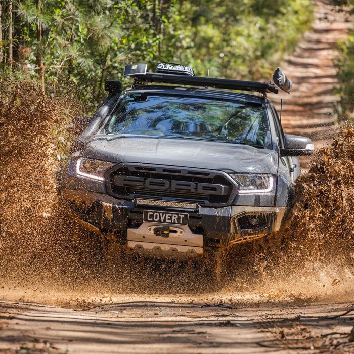 Cản trước TJM Covert Alloy Black cho Ranger Raptor (Vật liệu Nhôm) 6 cản raptor