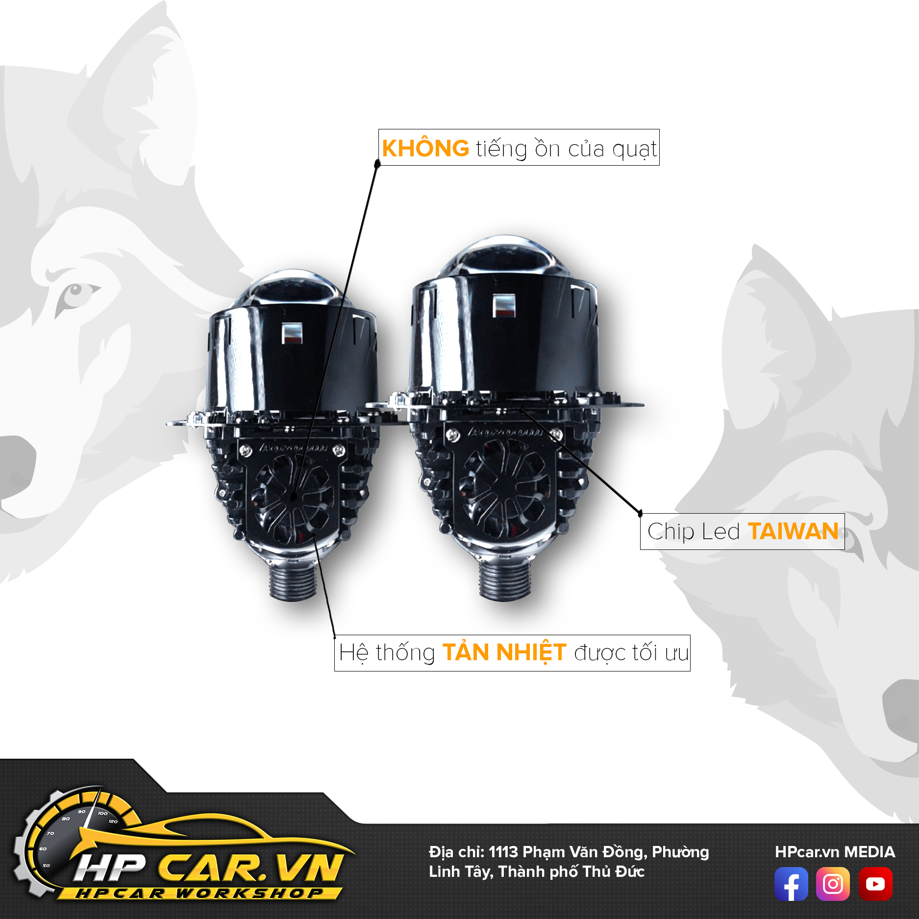 Bi LED Aozoom Wolf Light 5 LED WOLF LIGHT 2 1