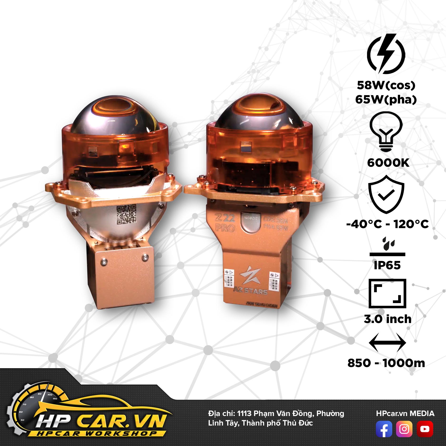 Bi Laser Aozoom Light Z22 Pro 6 lắp đặt Bi Laser Aozoom Light Z22 Pro