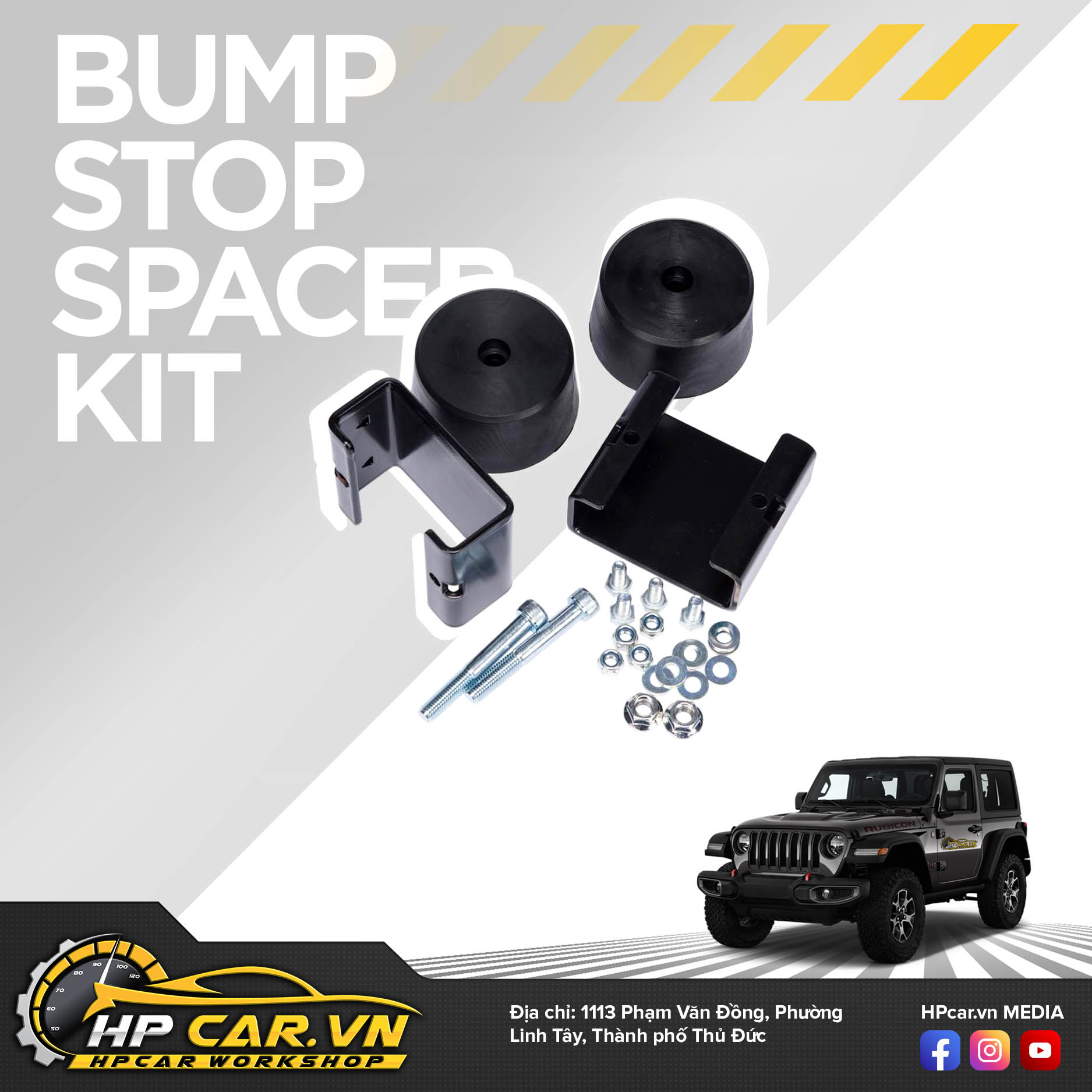 Phuộc OME JEEP WRANGLERJL (2018 - PRESENT) 4 Bump Stop Spacer Kit