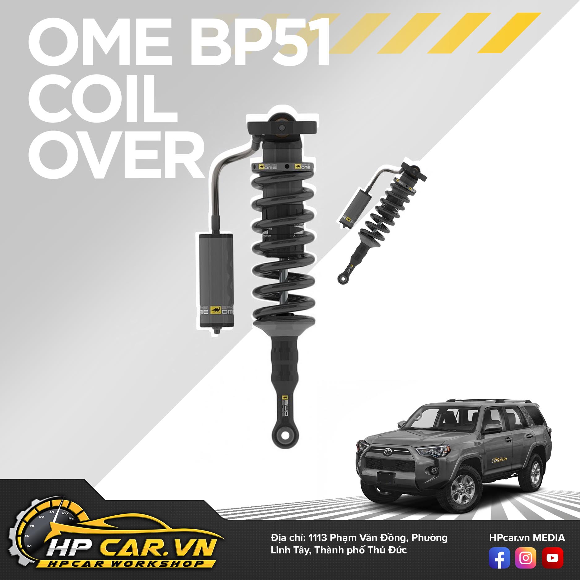 Phuộc OME BP-51 TOYOTA 4RUNNER ( 2010 - PRESENT) 4 COILOVER 5