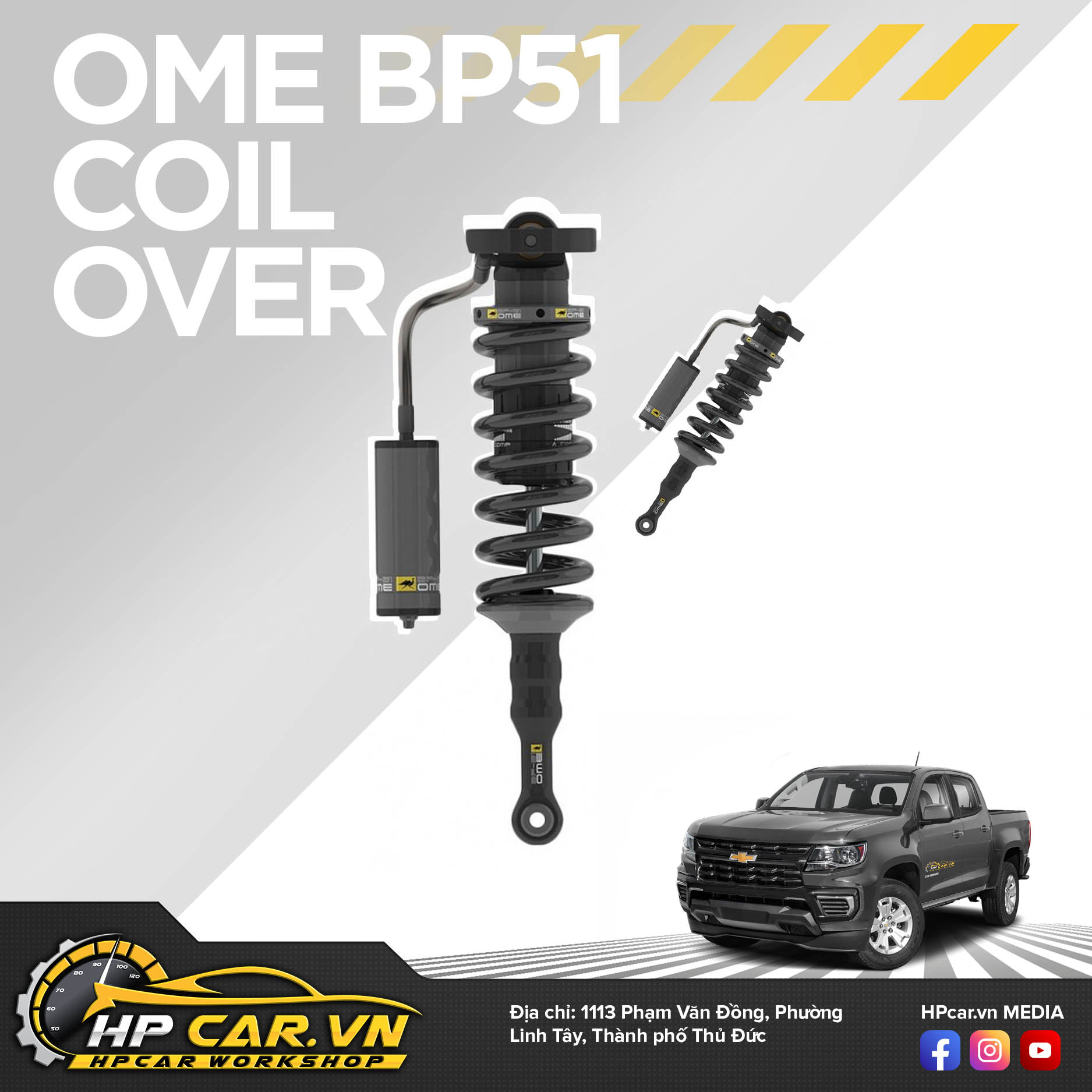 Phuộc OME BP-51 CHEVROLET COLORADO (2012 - PRESENT) 4 COILOVER