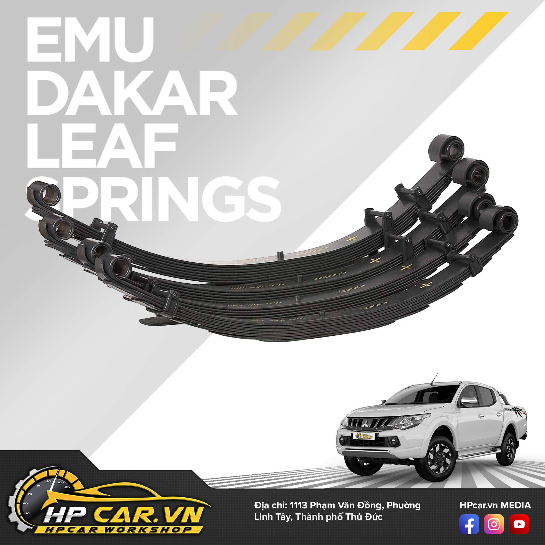 Phuộc OME MITSUBISHI TRITON MQ (2015 - 2018) 5 Emu Dakar Leaf Springs 10