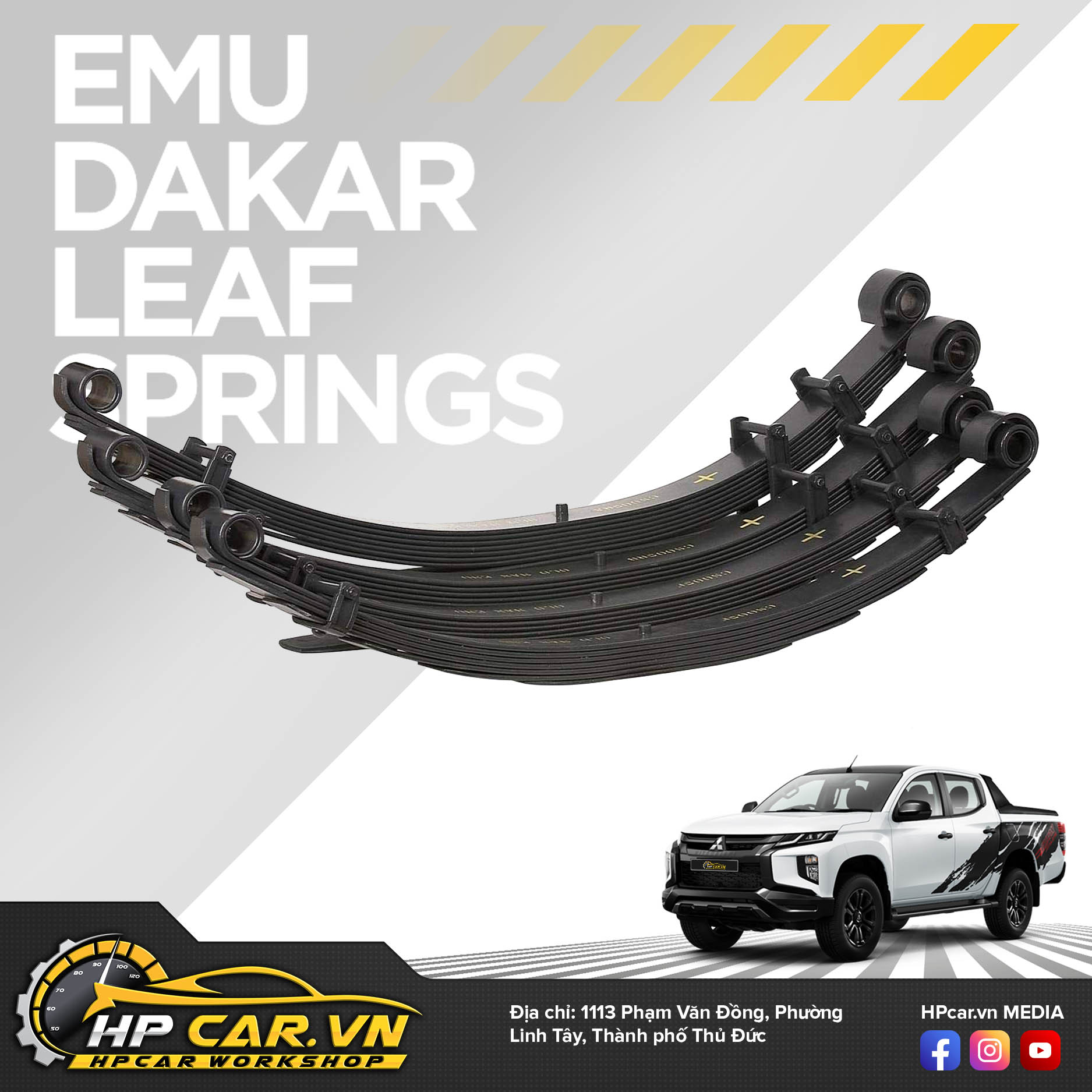 Phuộc OME MITSUBISHI TRITON MR (2019 - PRESENT) 5 Emu Dakar Leaf Springs 11