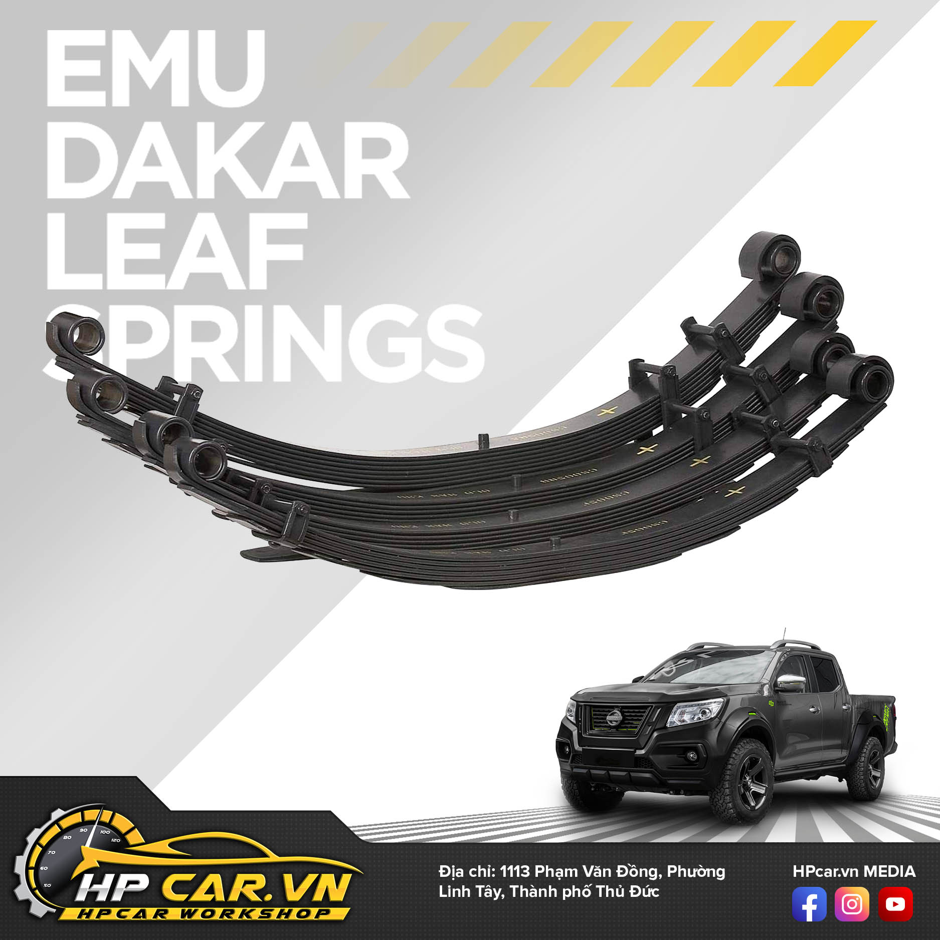 Phuộc OME NISSAN NAVARA NP300 VL (2015 - PRESENT) 6 Emu Dakar Leaf Springs 13