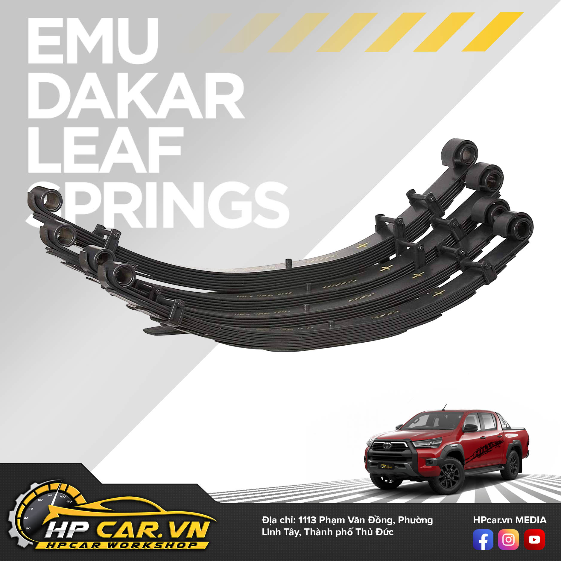 Phuộc OME BP-51 TOYOTA HILUX (2015 - PRESENT) 5 Emu Dakar Leaf Springs 18