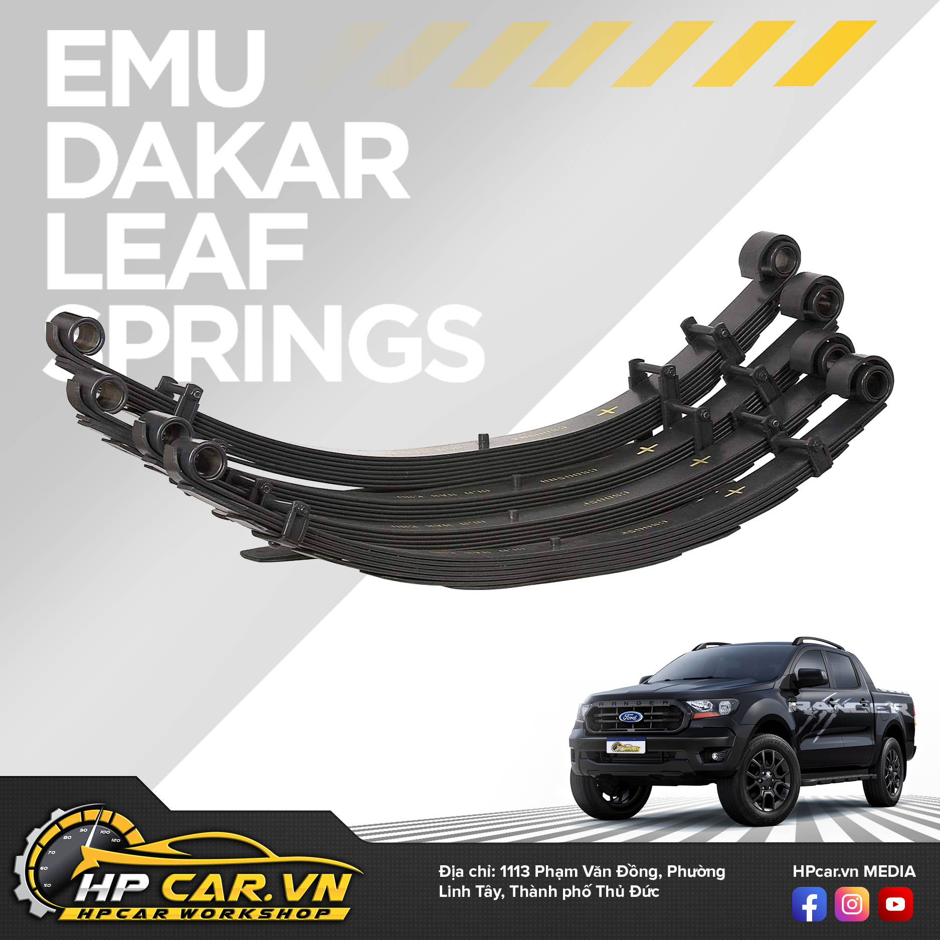 Phuộc OME BP-51 FORD RANGER (2011 - 2018) 5 Emu Dakar Leaf Springs 19