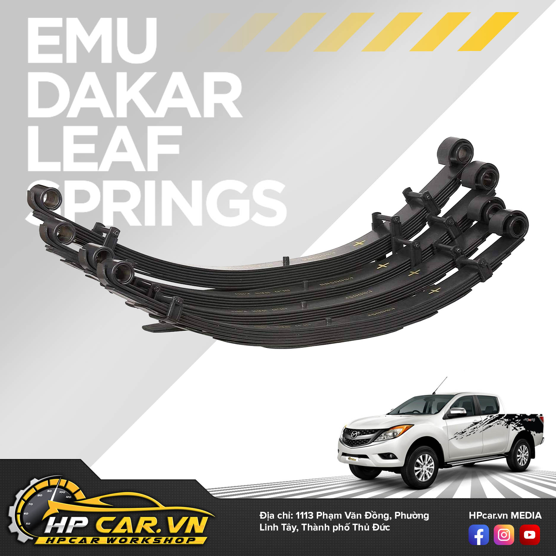 Phuộc OME MAZDA BT-50 (2015 - 2018) 6 Emu Dakar Leaf Springs 8