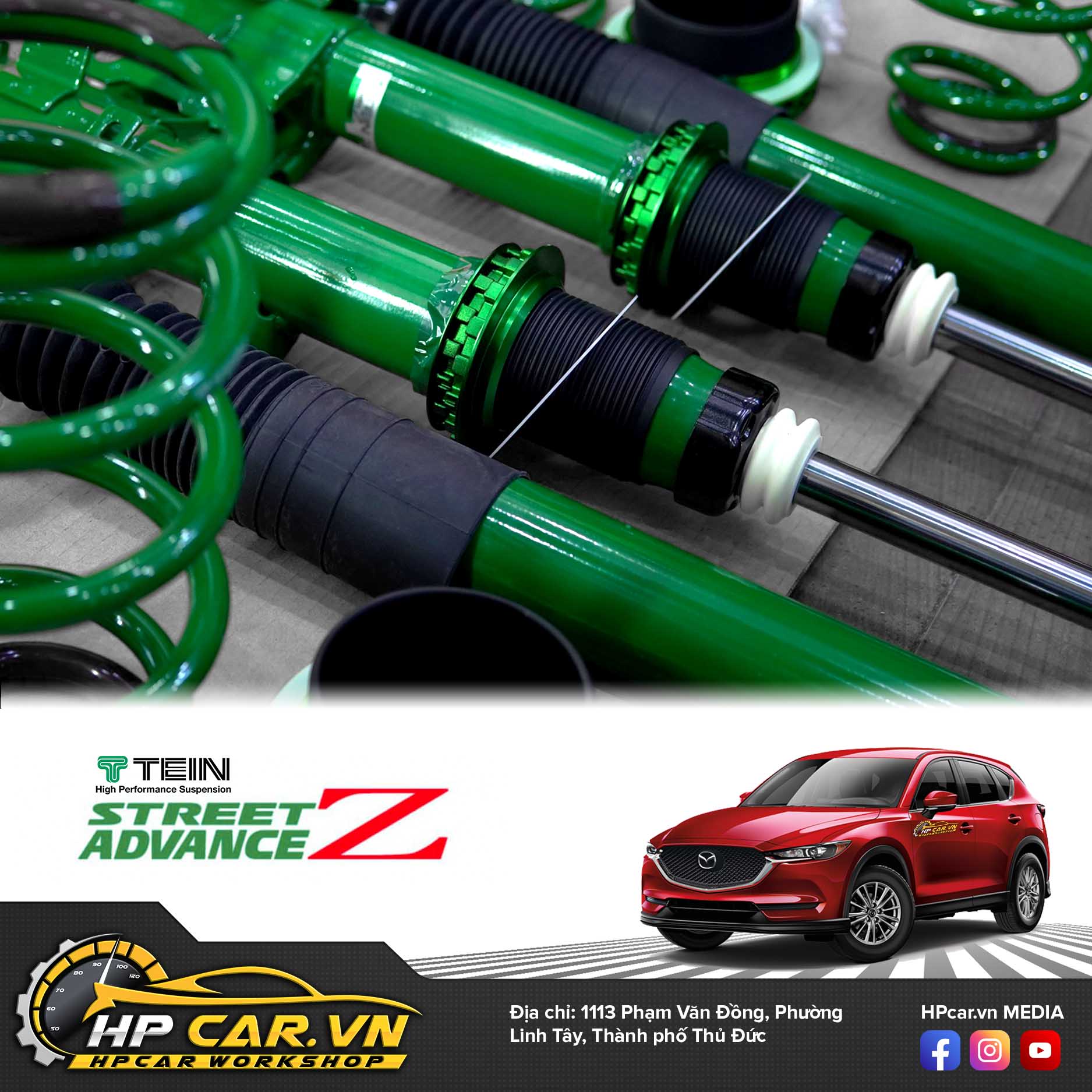 Phuộc TEIN MAZDA CX5 STREET ADVANCE Z 5 Giam xoc TiTAN SP3 danh cho Mazda CX52