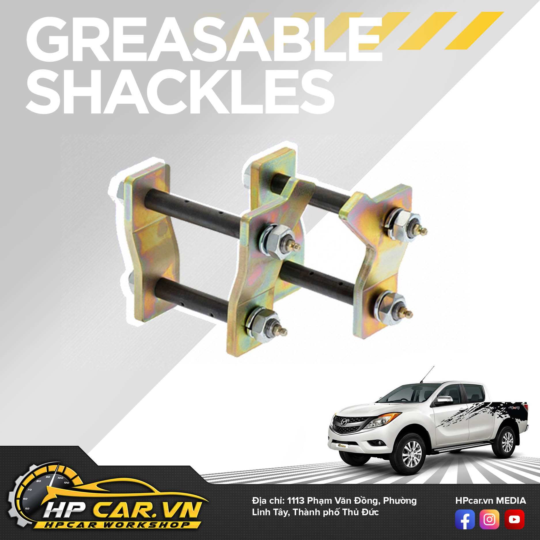 Phuộc OME MAZDA BT-50 (2015 - 2018) 7 Greasable Shackles 3