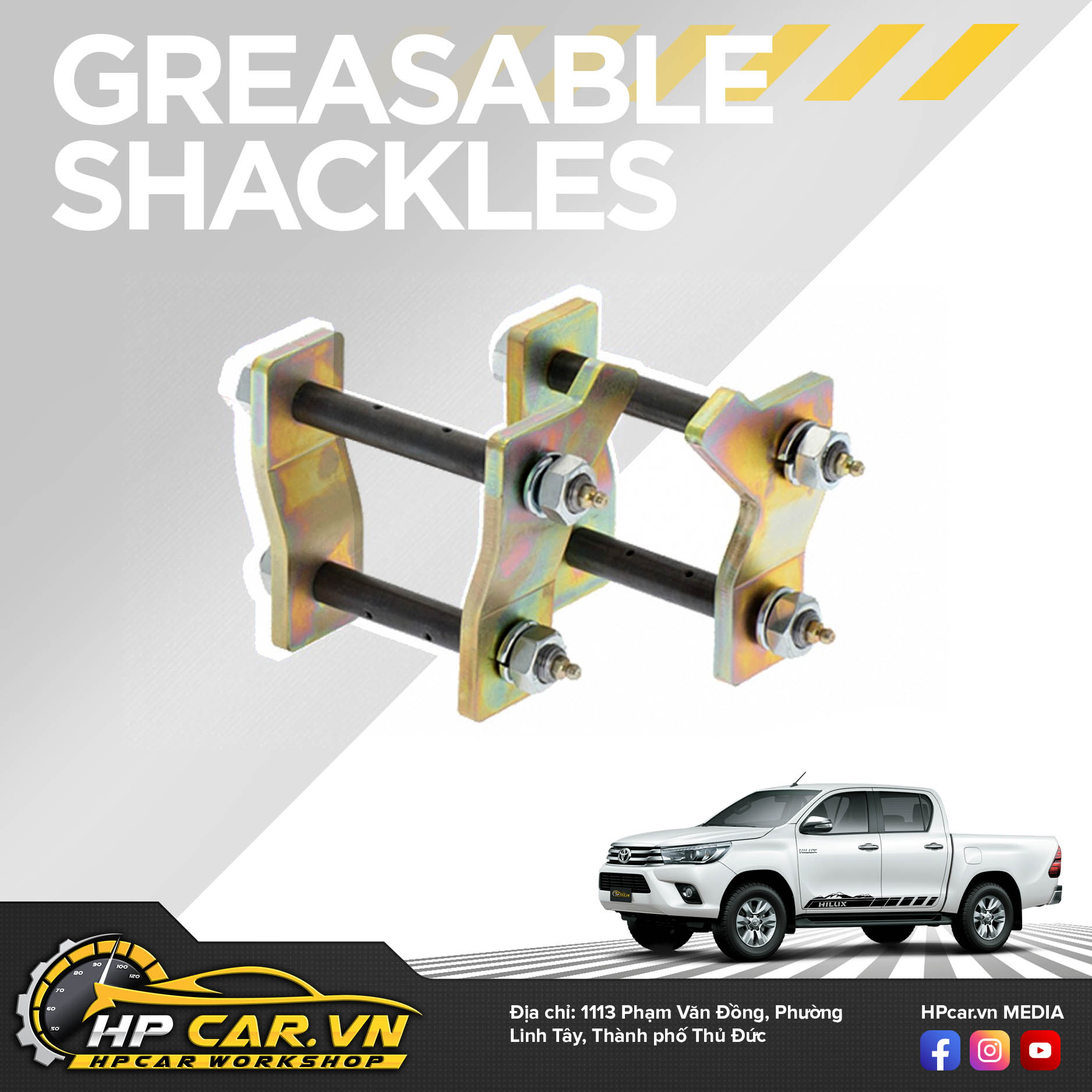 Phuộc OME TOYOTA HILUX (2015 - 2018) 6 Greasable Shackles 9