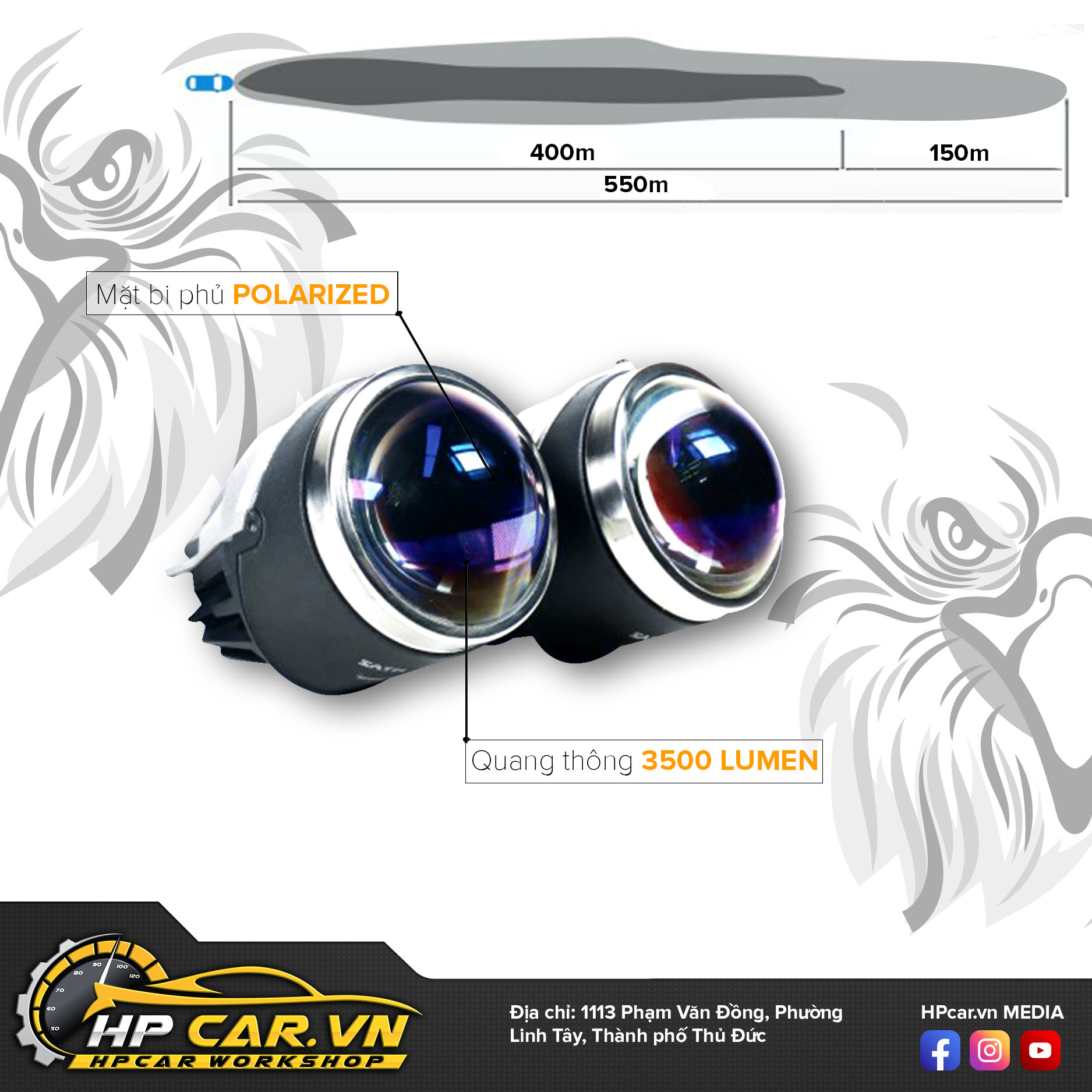 Bi Led Aozoom Eagle Fog Light 4 Bi Led Aozoom Eagle Fog Light