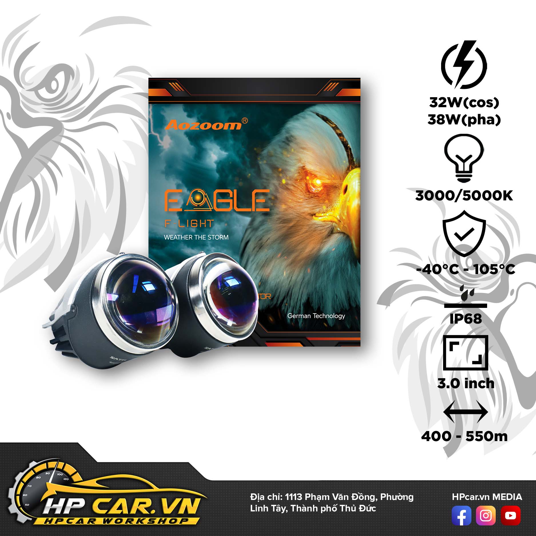 Bi Led Aozoom Eagle Fog Light 3 Bi Led Aozoom Eagle Fog Light