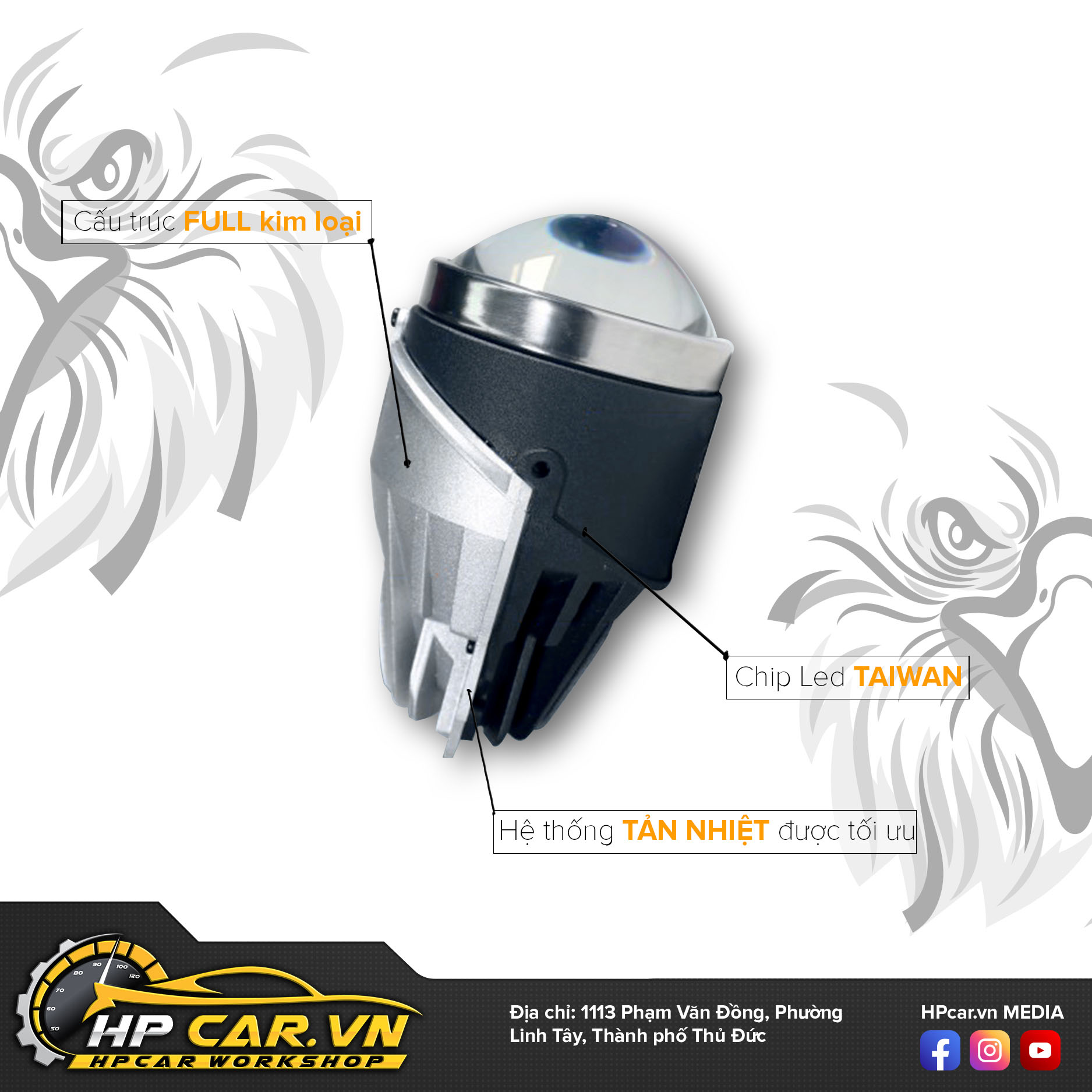 Bi Led Aozoom Eagle Fog Light 5 Eagle Fog Light