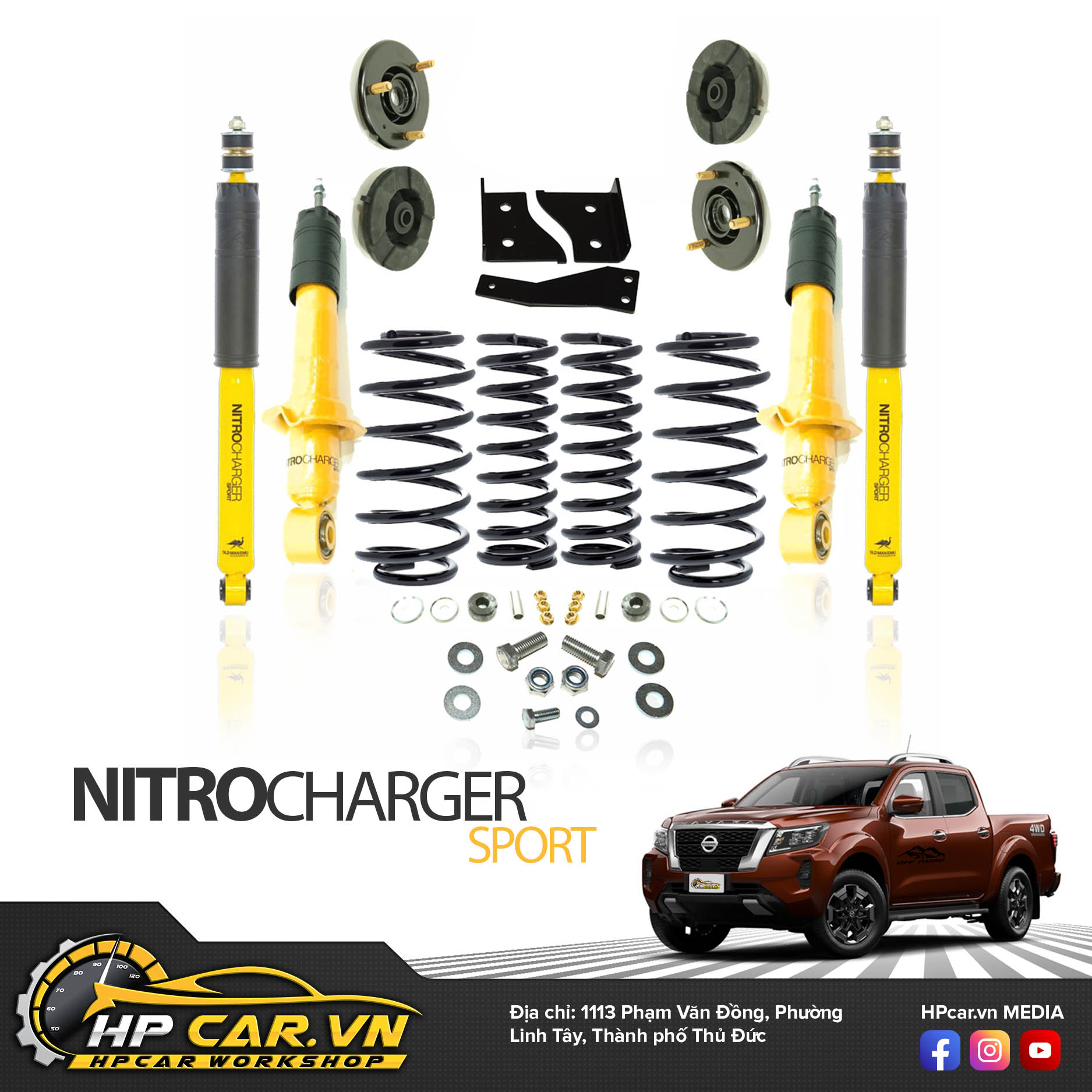 Phuộc OME NISSAN NAVARA NP300 EL (2015 - PRESENT) 3 NISSANNAVARANP300 2015 PRESENTCOIL SPRING REARSINGLE TURBO DIESELSTEEL BULL BAR