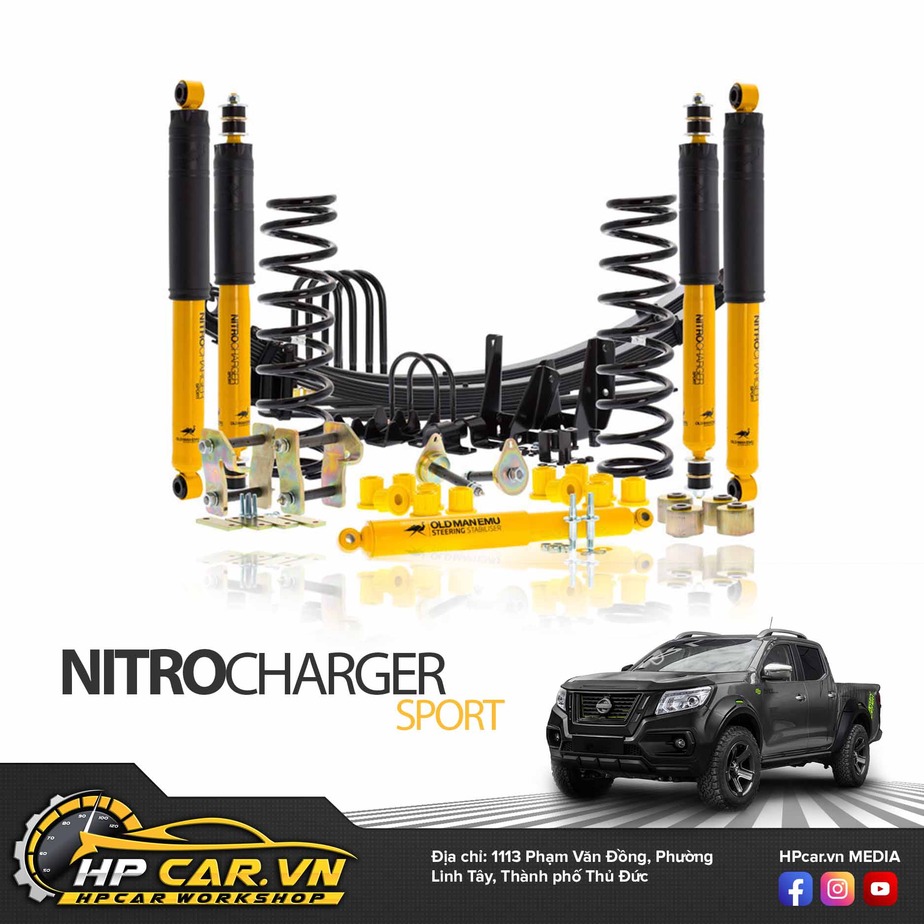 Phuộc OME NISSAN NAVARA NP300 VL (2015 - PRESENT) 3 NISSANNAVARANP300 2015 PRESENTLEAF SPRING REARTWIN TURBO DIESELSTEEL BULL BAR