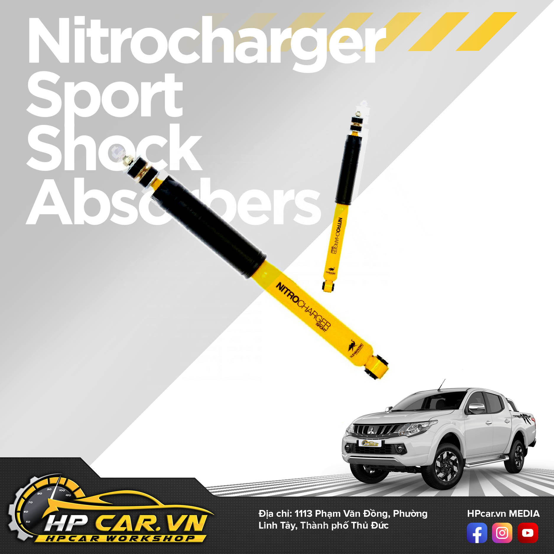 Phuộc OME MITSUBISHI TRITON MQ (2015 - 2018) 7 Nitrocharger Sport Shock Absorbers 12