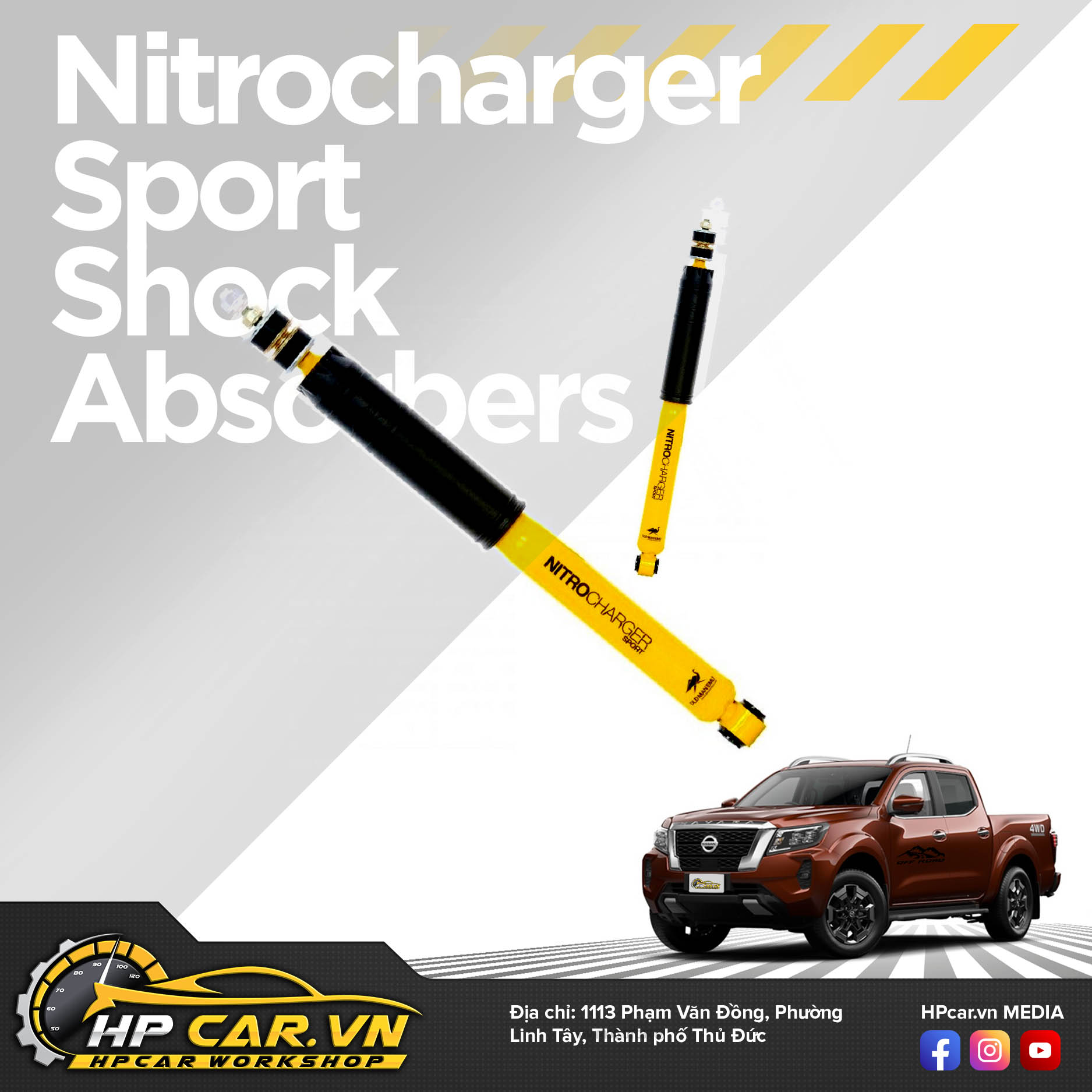 Phuộc OME NISSAN NAVARA NP300 EL (2015 - PRESENT) 5 Nitrocharger Sport Shock Absorbers 16