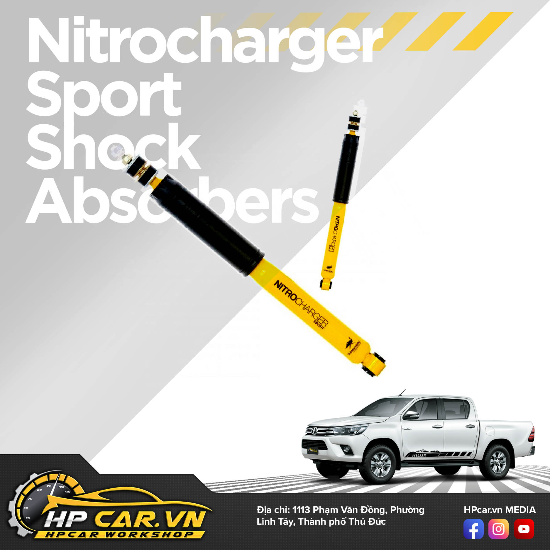 Phuộc OME TOYOTA HILUX (2015 - 2018) 7 Nitrocharger Sport Shock Absorbers 18
