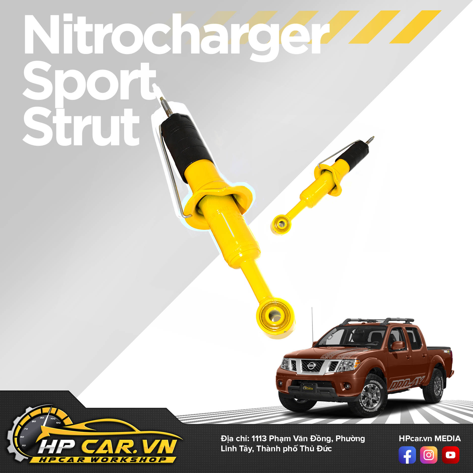 Phuộc OME NISSAN NAVARA D40 ST-X 550 (2011 - 2015) 8 Nitrocharger Sport Strut 12