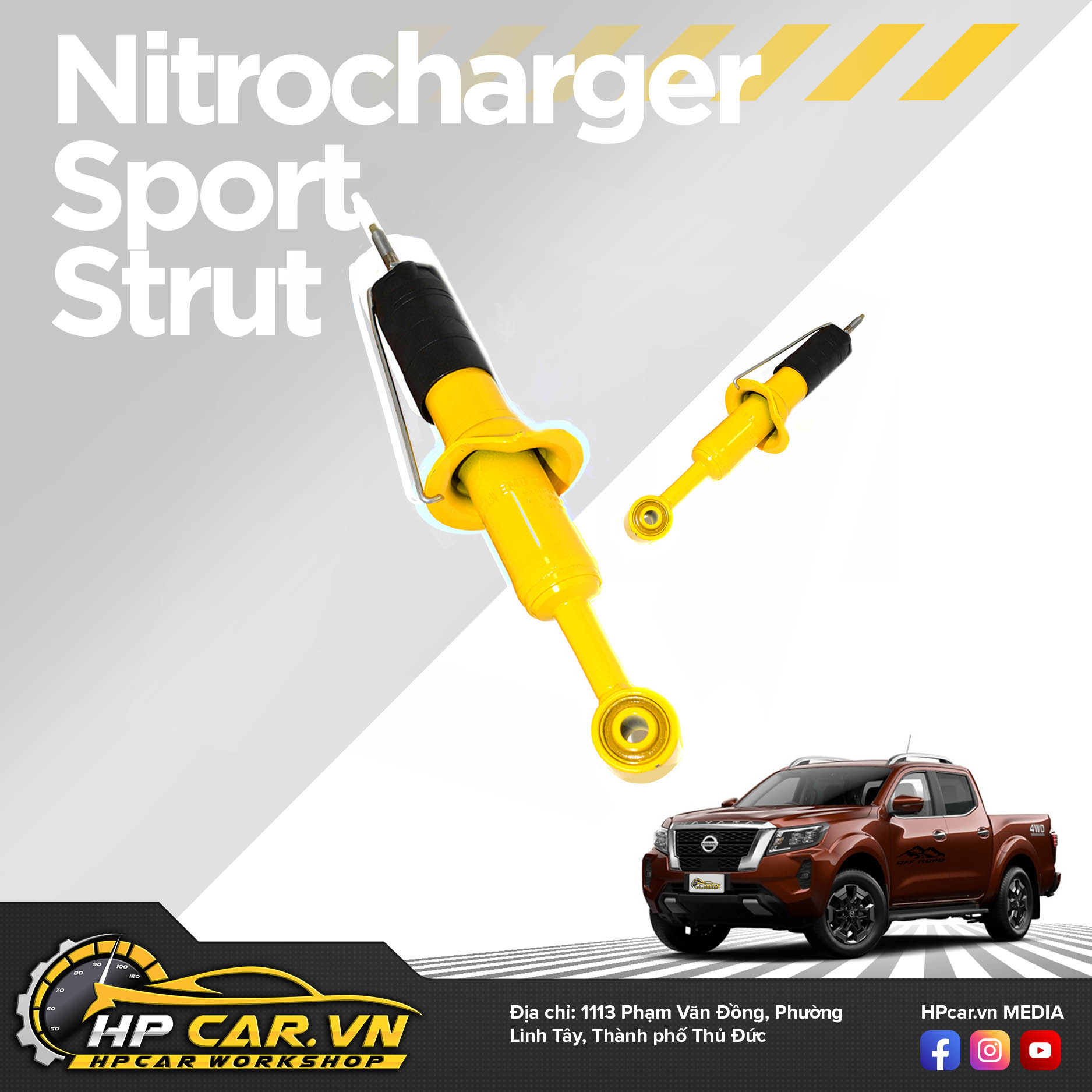 Phuộc OME NISSAN NAVARA NP300 EL (2015 - PRESENT) 6 Nitrocharger Sport Strut 14