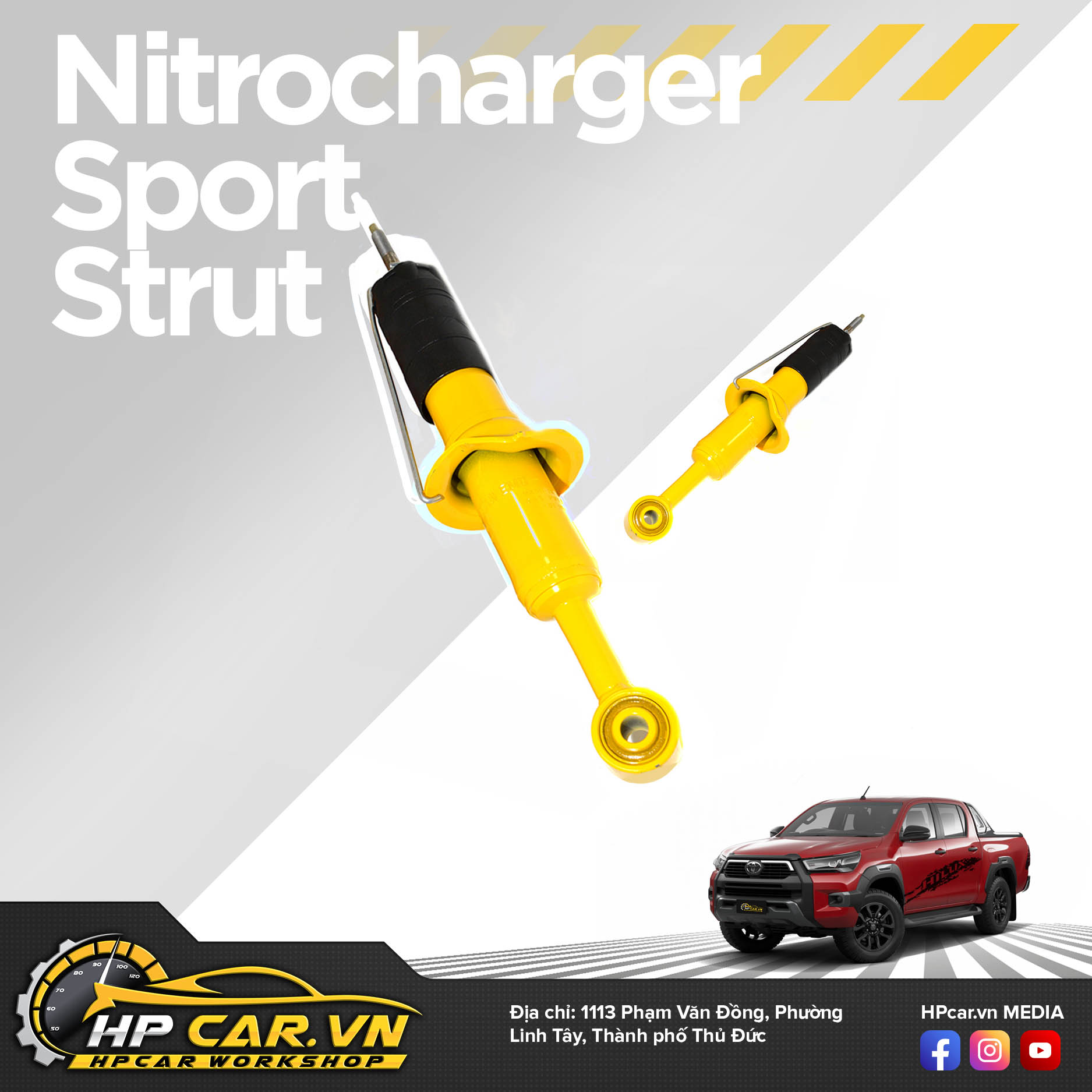 Phuộc OME TOYOTA HILUX (2018 - PRESENT) 7 Nitrocharger Sport Strut 18