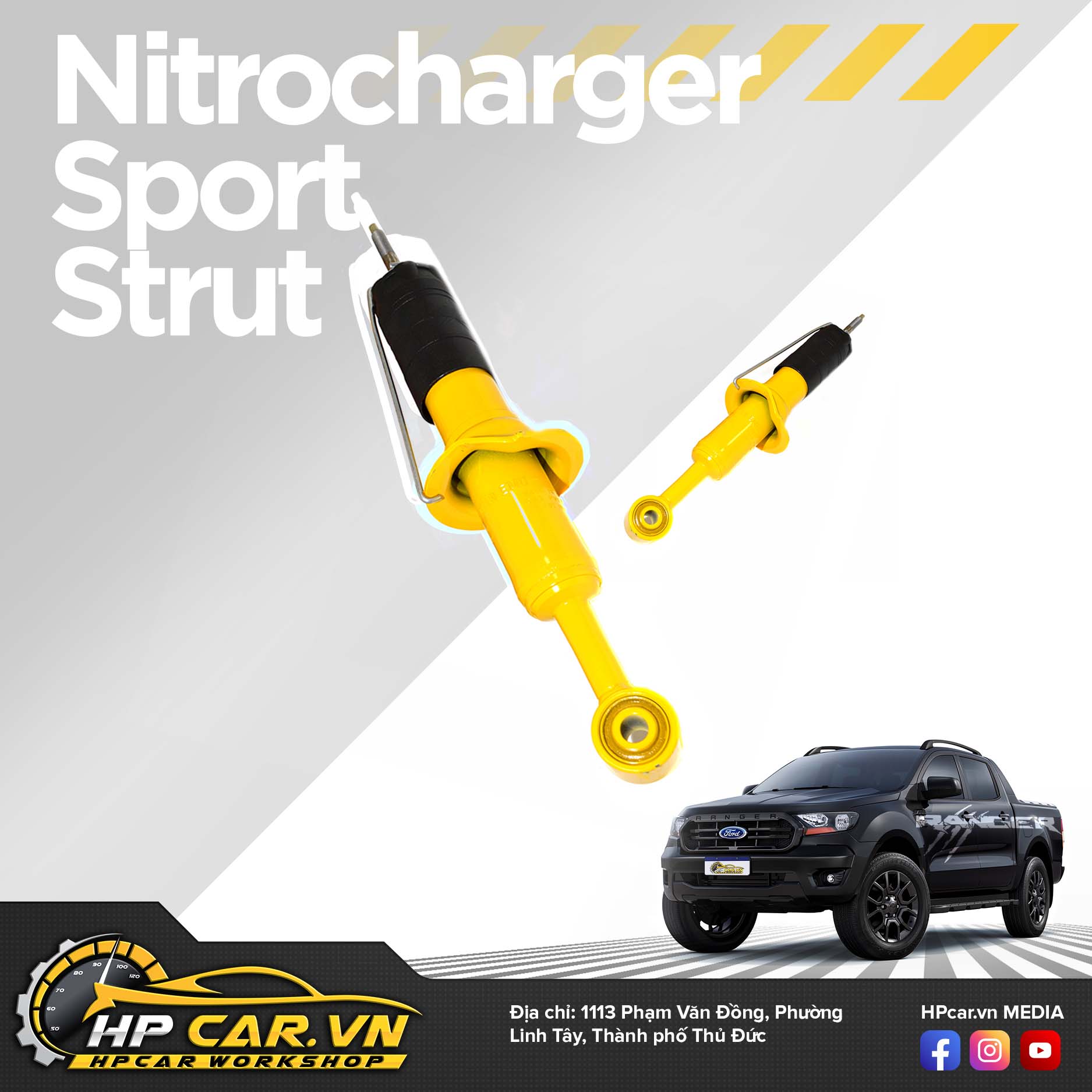 Phuộc OME FORD RANGER PXII (2015 - 2018) 9 Nitrocharger Sport Strut 2