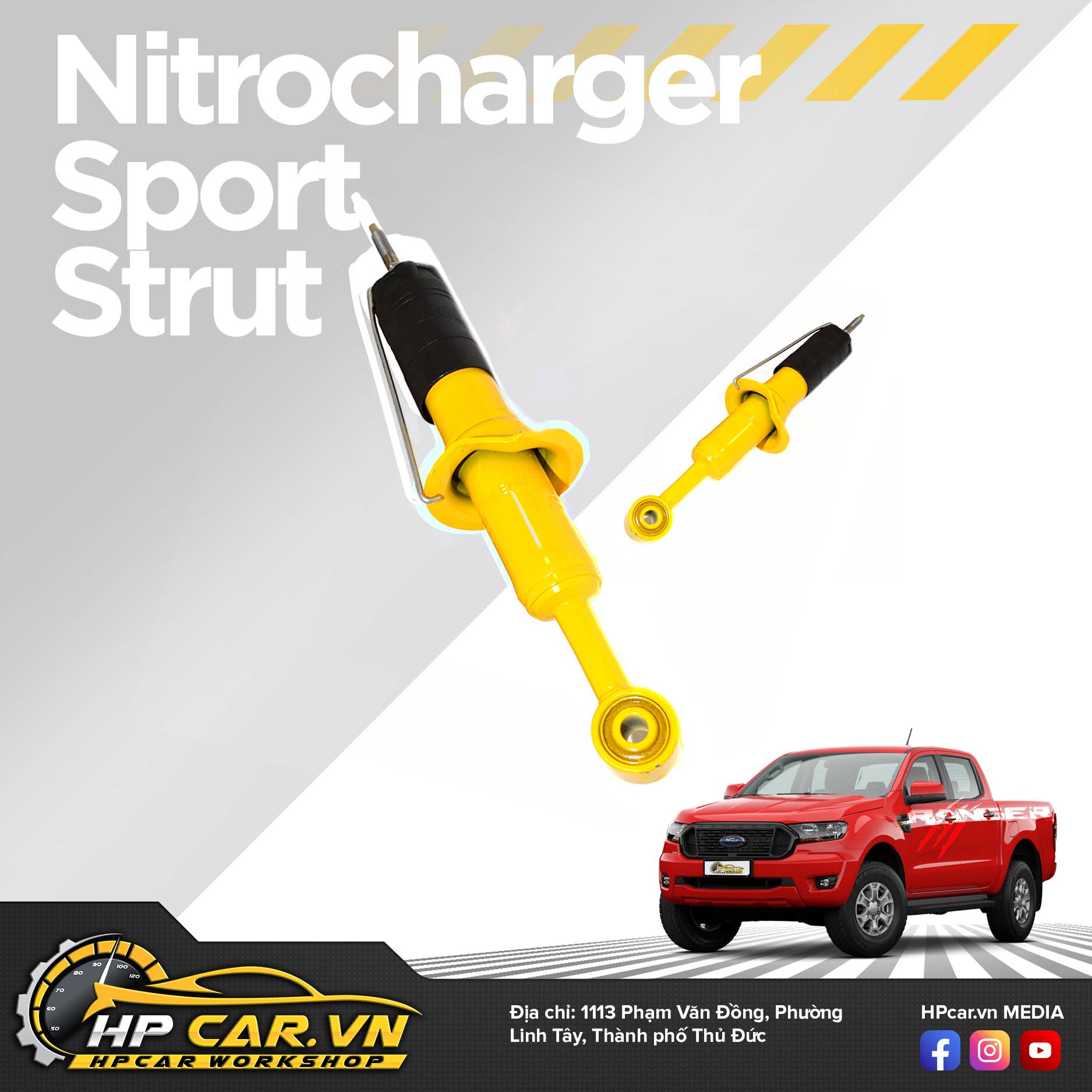 Phuộc OME FORD RANGER PXII (2019 - PRESENT) 6 Nitrocharger Sport Strut 3
