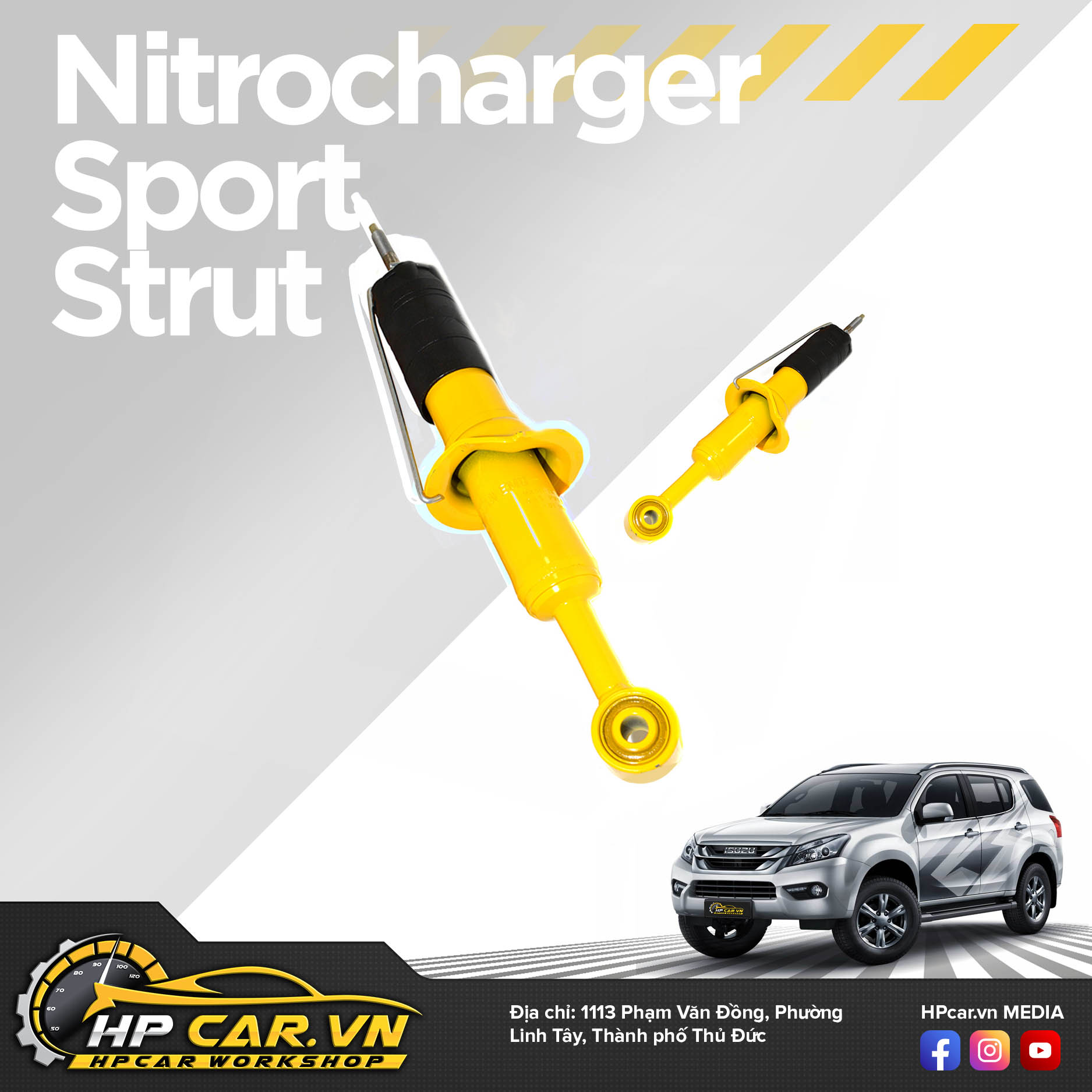 Phuộc OME FORD ISUZUMU-X (2013 - 2016) 6 Nitrocharger Sport Strut 5