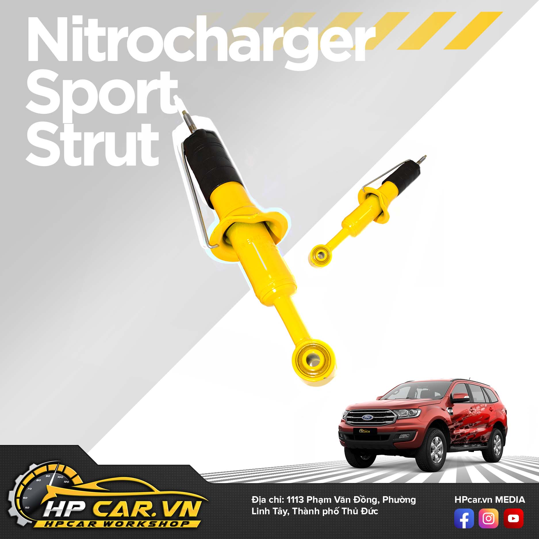 Phuộc OME FORD EVEREST (2015 - 2018) 5 Nitrocharger Sport Strut